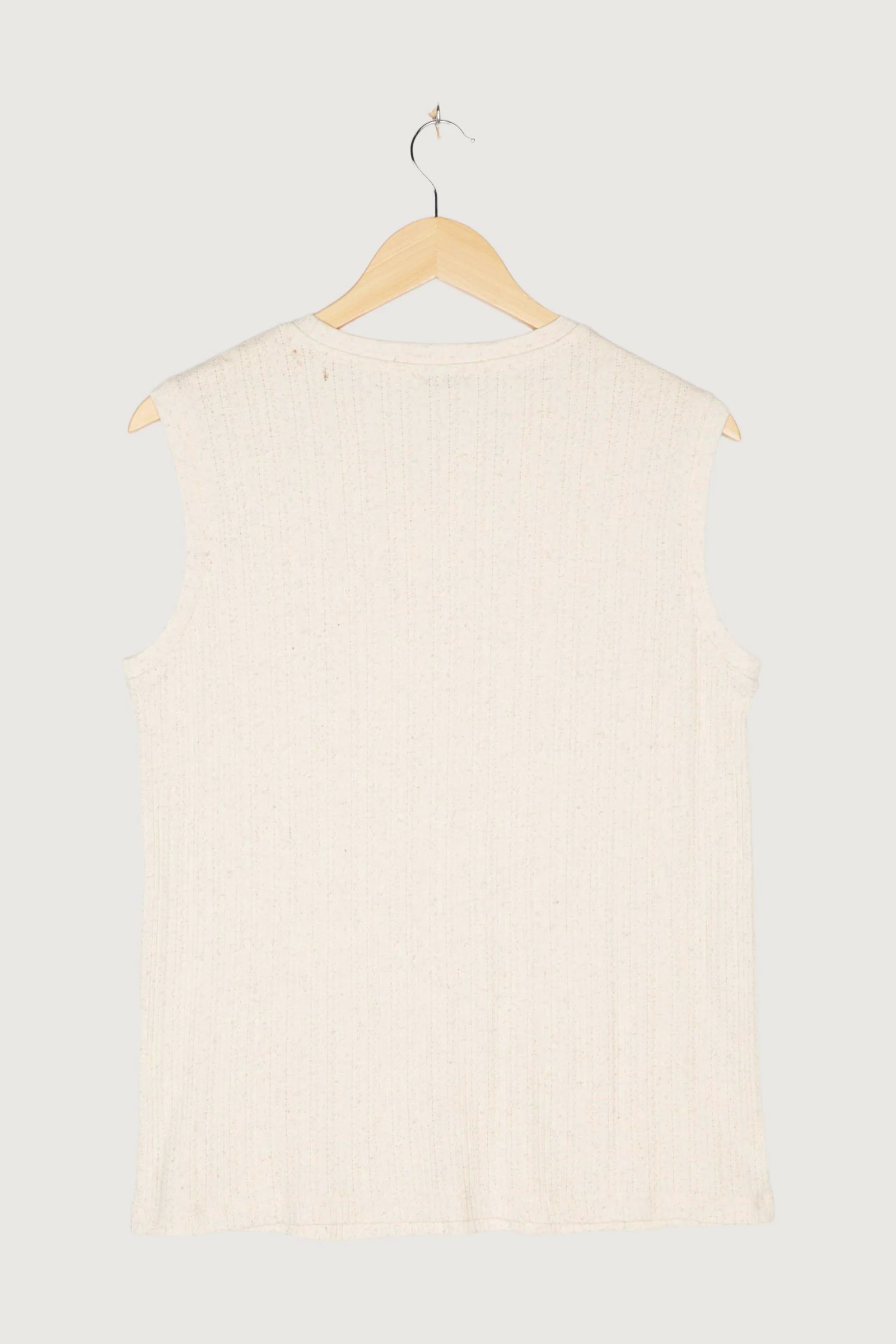 Second Hand Ajour-Top aus Bio-Baumwolle mit Leinen - Image 17
