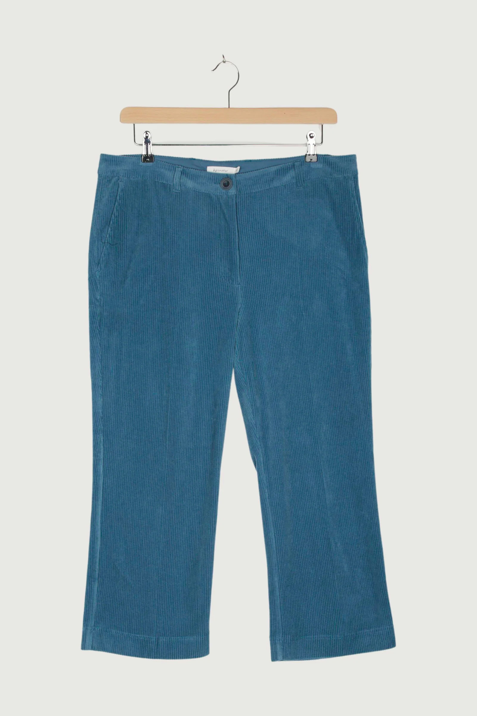 Second Hand Cord-Hose Cropped Flared aus reiner Bio-Baumwolle - Image 12