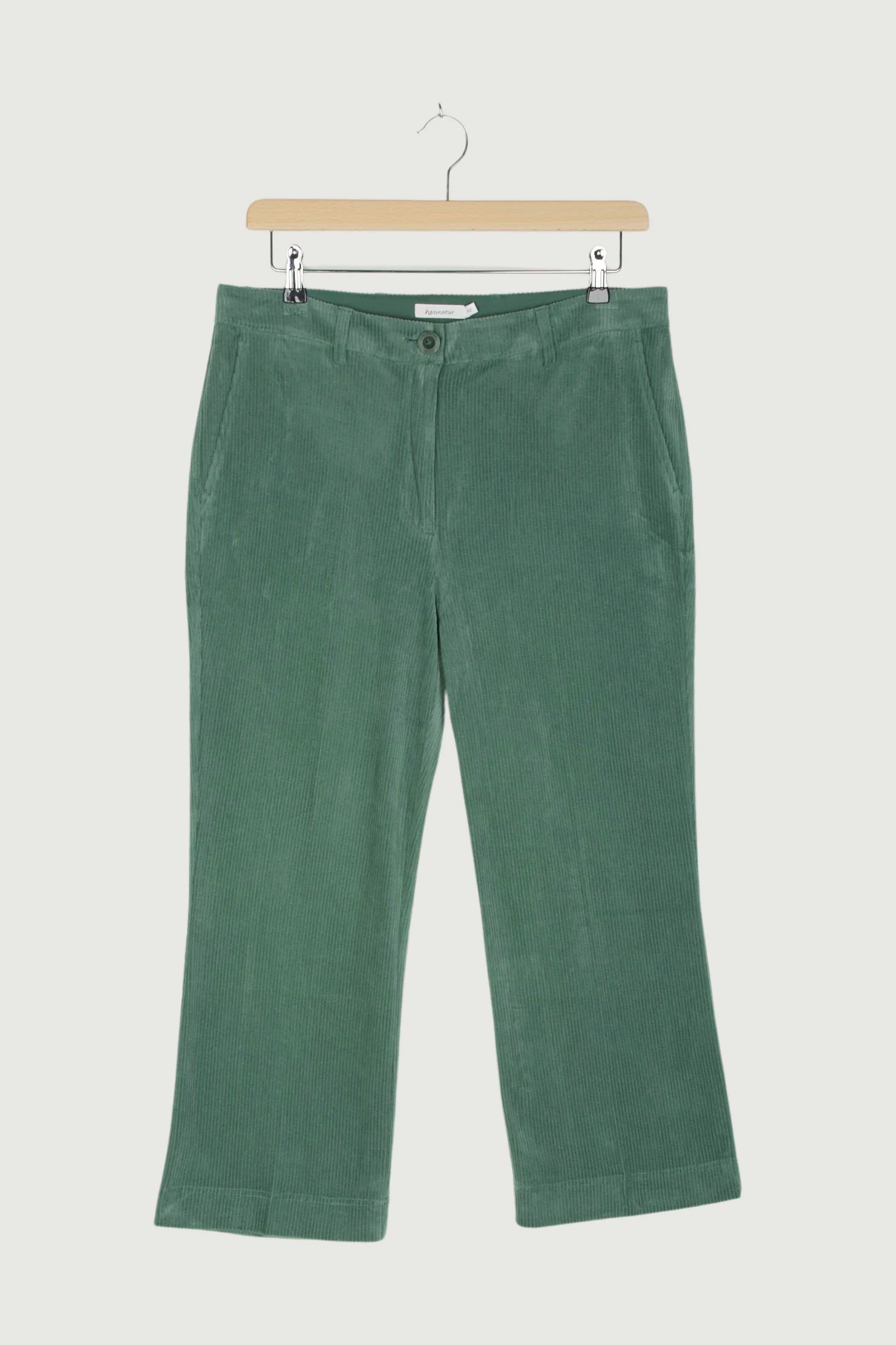 Second Hand Cord-Hose Cropped Flared aus reiner Bio-Baumwolle - Image 9
