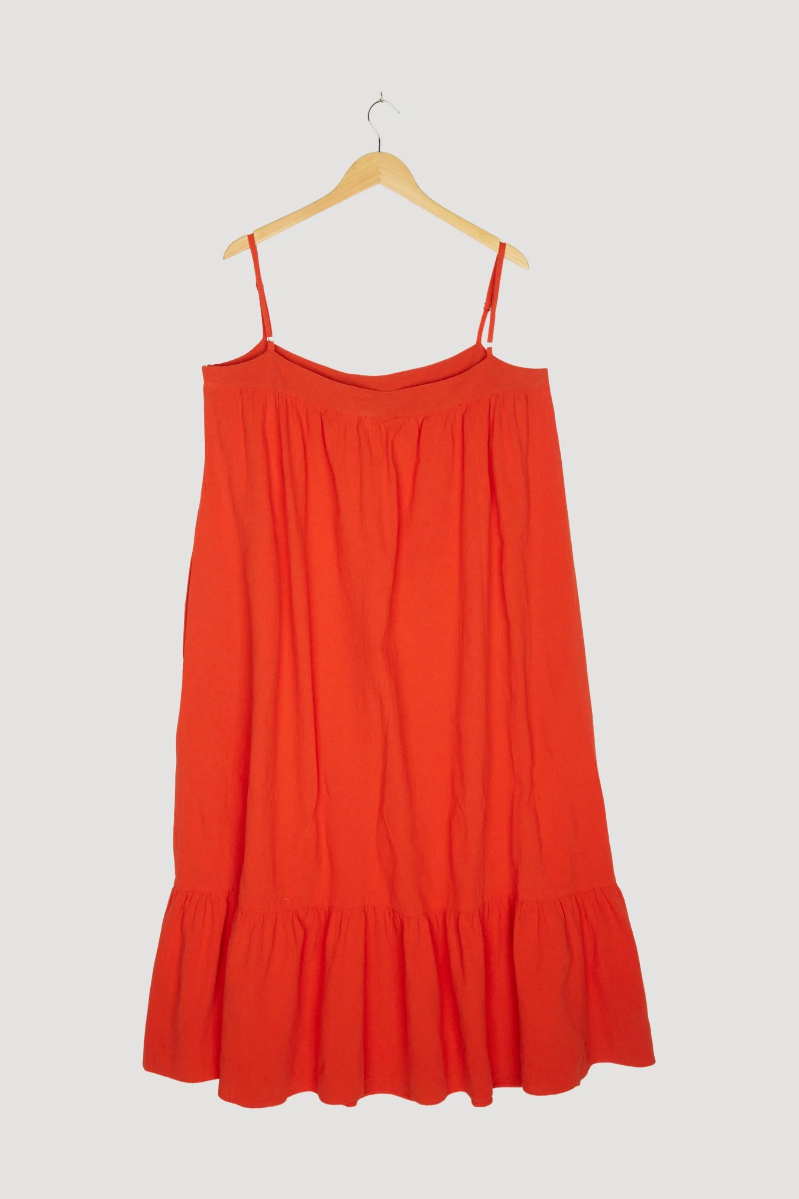 Secondhand Crêpe-Kleid aus Bio-Baumwolle mit Leinen - Image 2