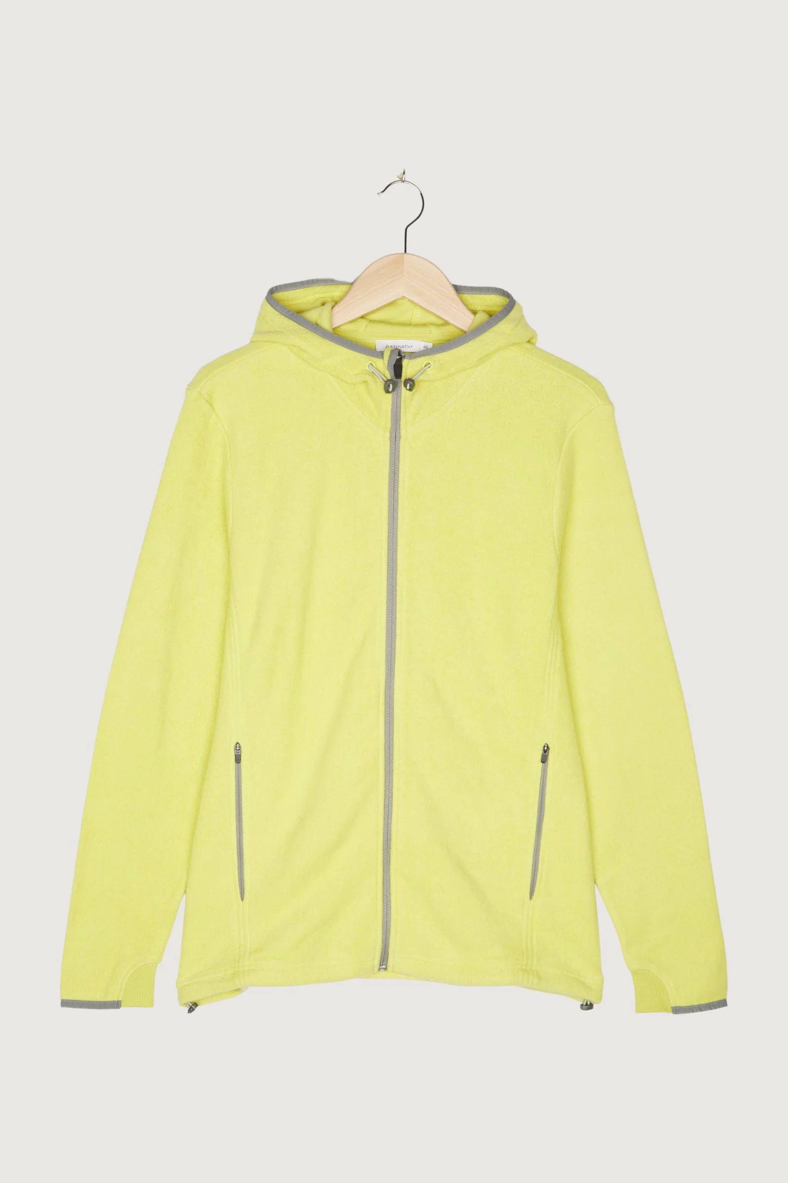 Second Hand Fleece-Kapuzenjacke aus reiner Bio-Baumwolle - Image 6