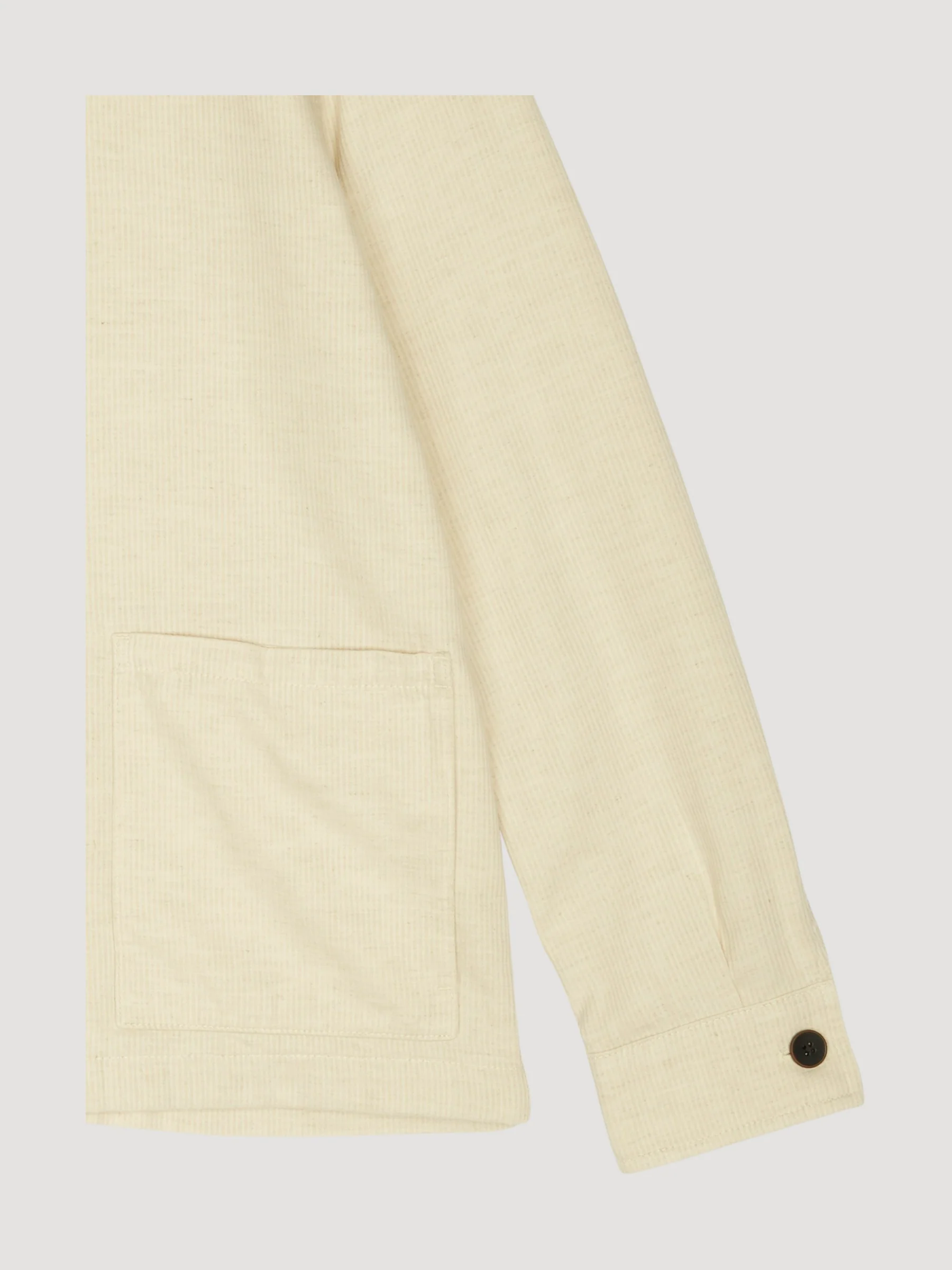 Second Hand Hemd-Jacke aus Bio-Baumwolle mit Leinen - Image 3