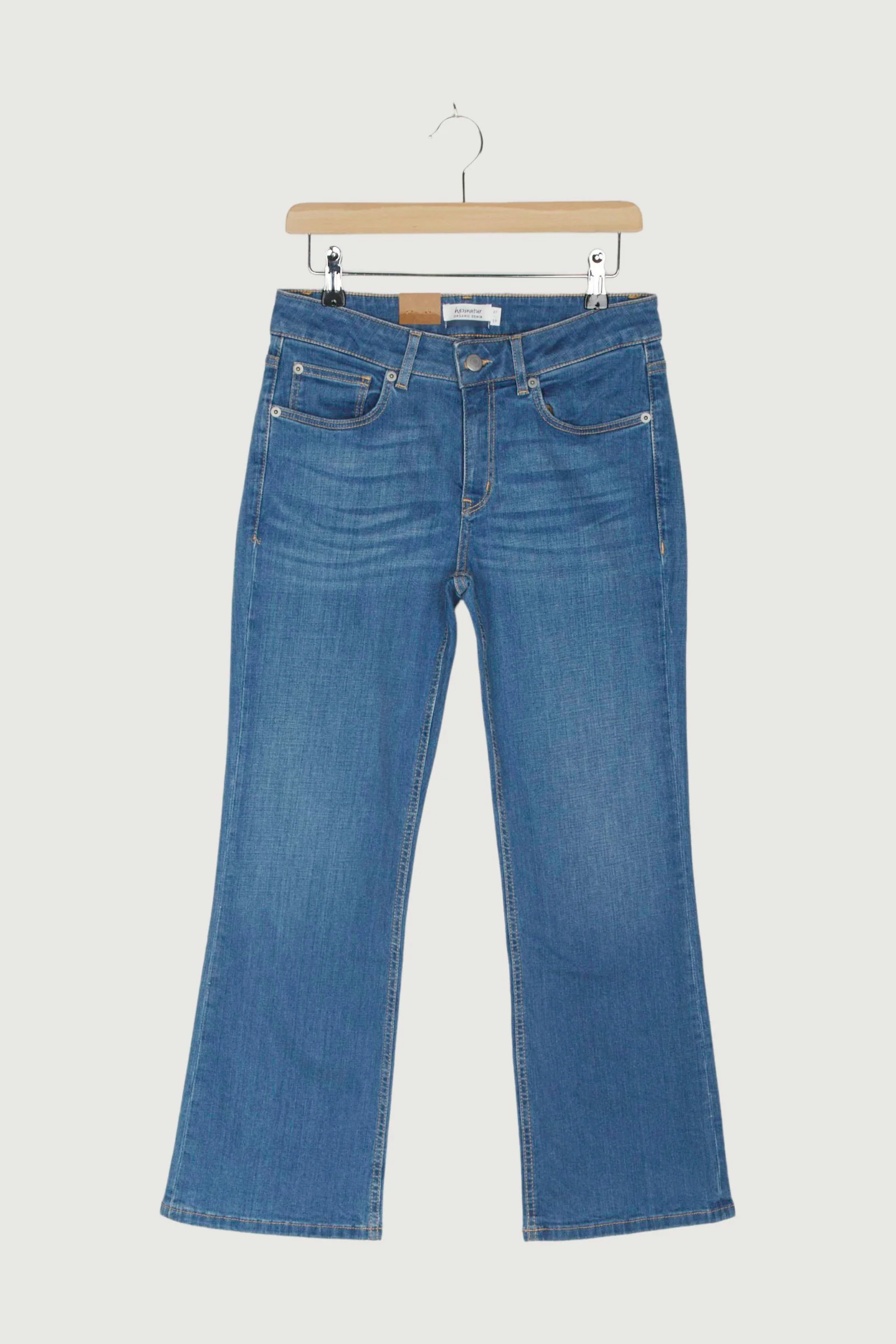 Second Hand Jeans Flared aus Bio-Denim