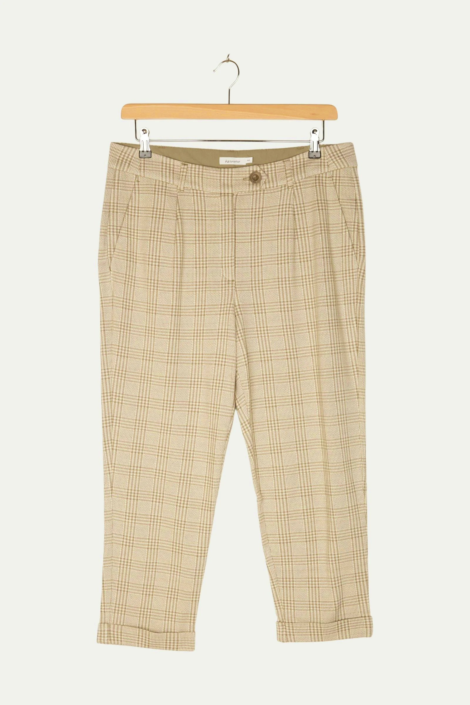 Secondhand Karierte Jersey-Hose aus Bio-Baumwolle - Image 4