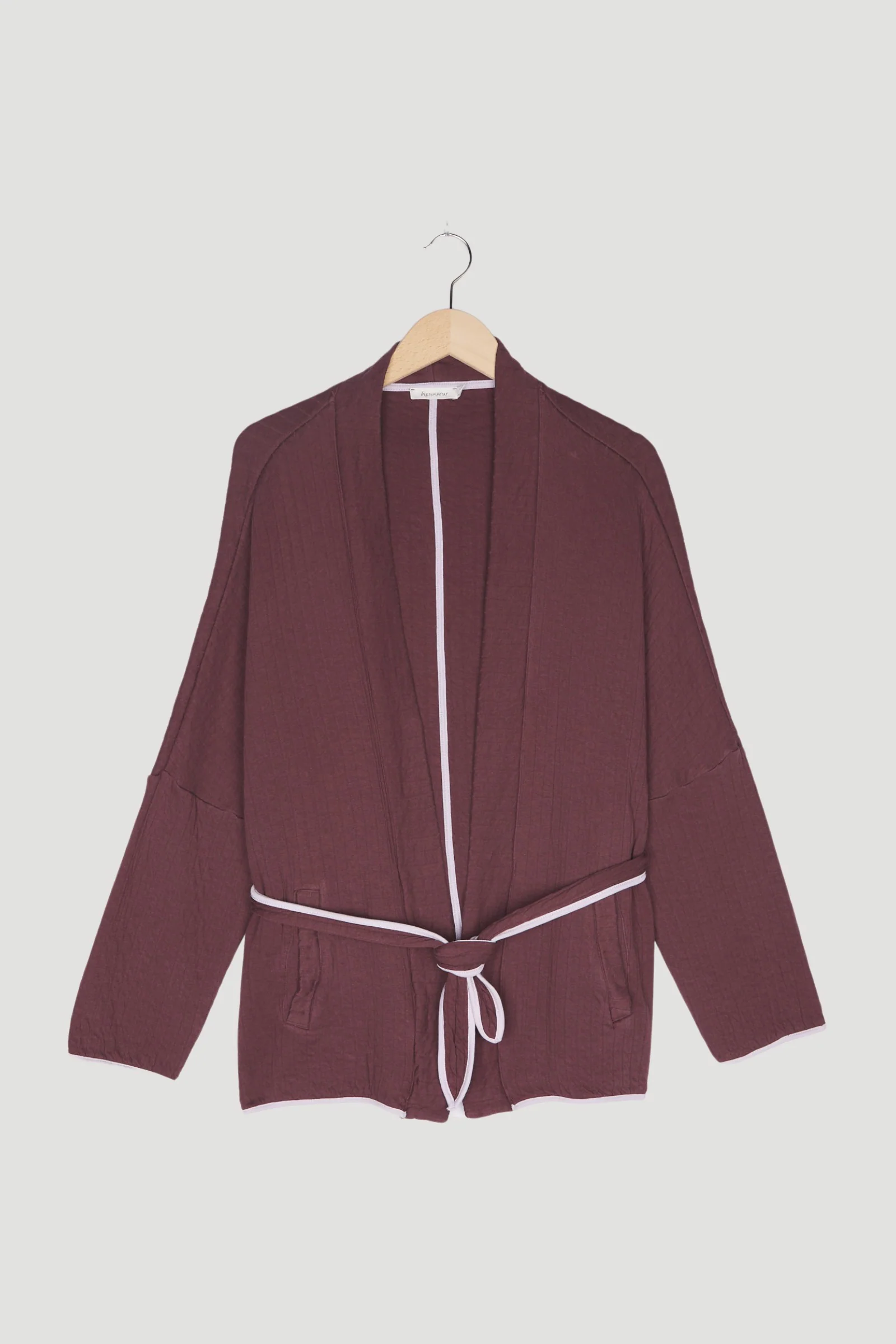 Second Hand Kimono-Jacke aus reiner Bio-Baumwolle