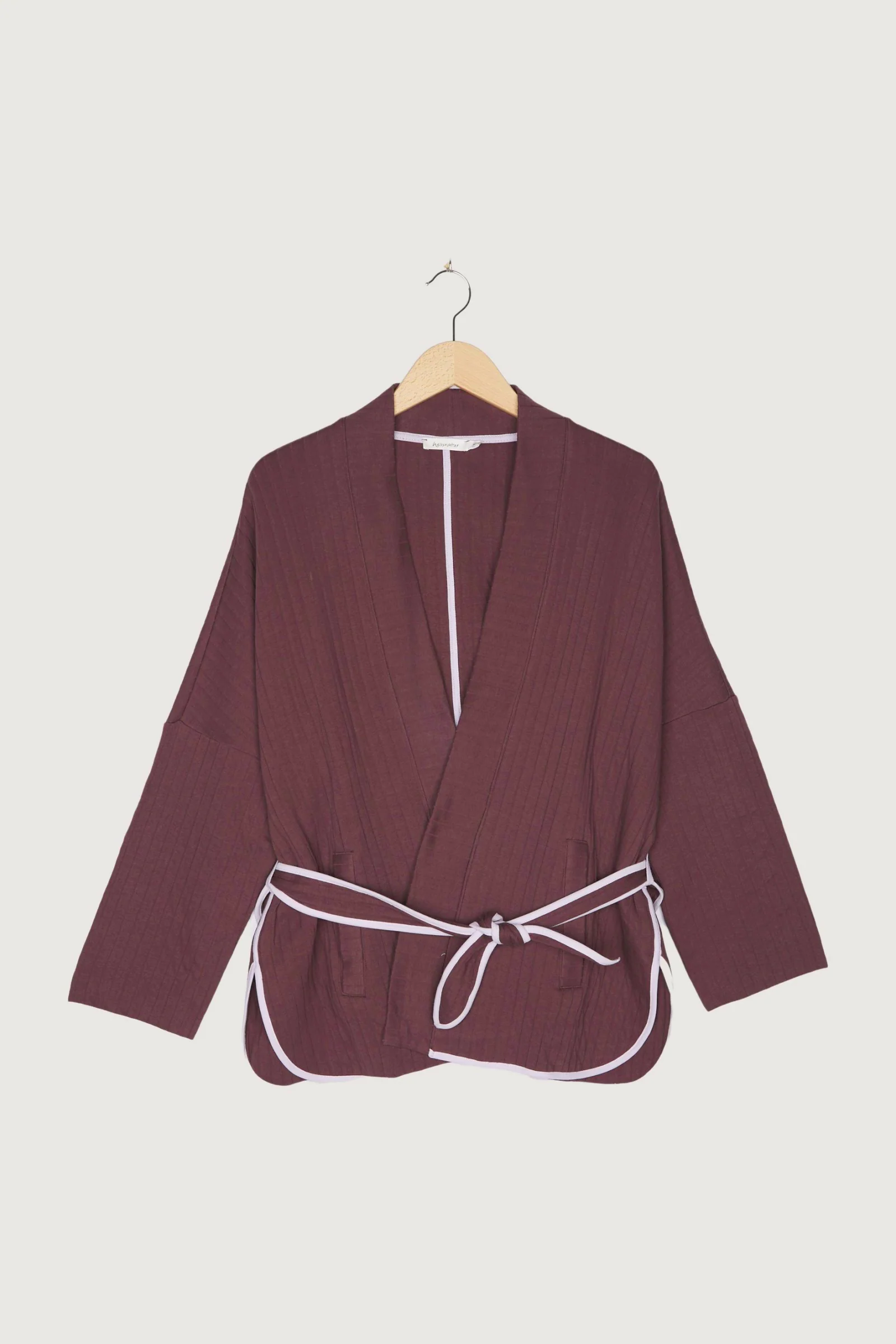 Second Hand Kimono-Jacke aus reiner Bio-Baumwolle - Image 3