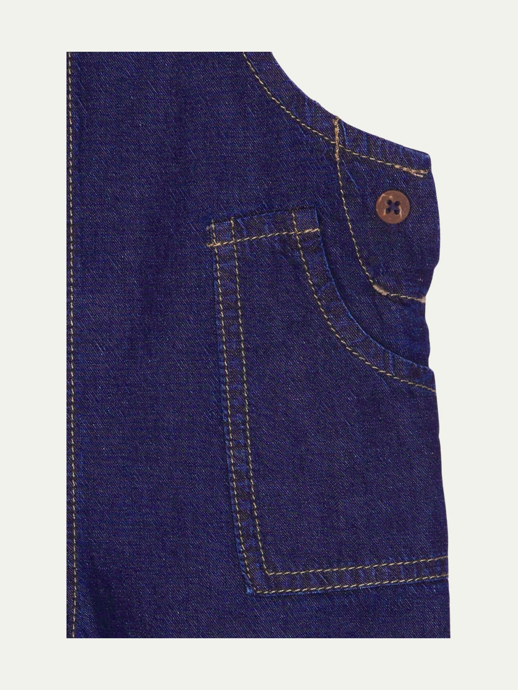 Second Hand Latzhose aus Bio-Baumwolle mit Leinen - Image 3