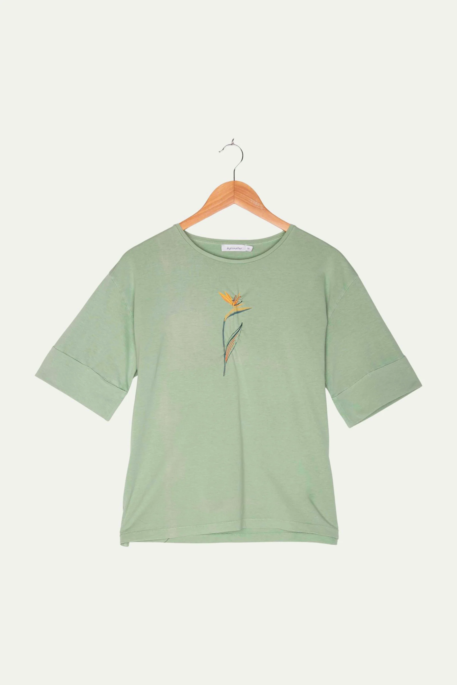 Second Hand Pflanzengefärbtes Shirt aus reiner Bio-Baumwolle - Image 10