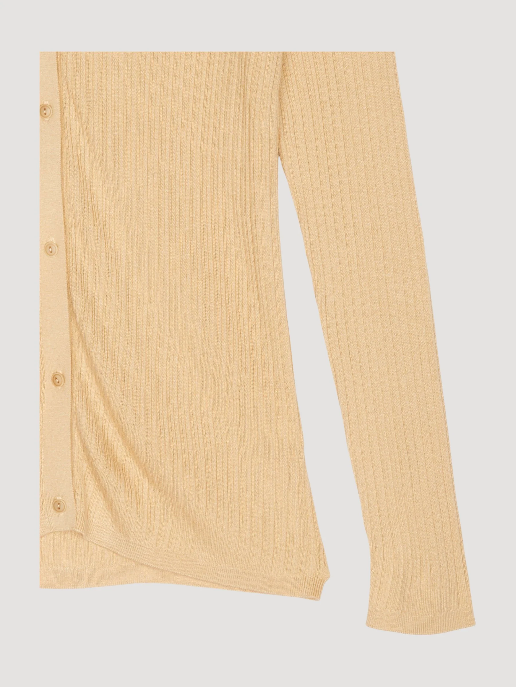 Second Hand Polo-Strickjacke aus Seide mit Baumwolle - Image 6