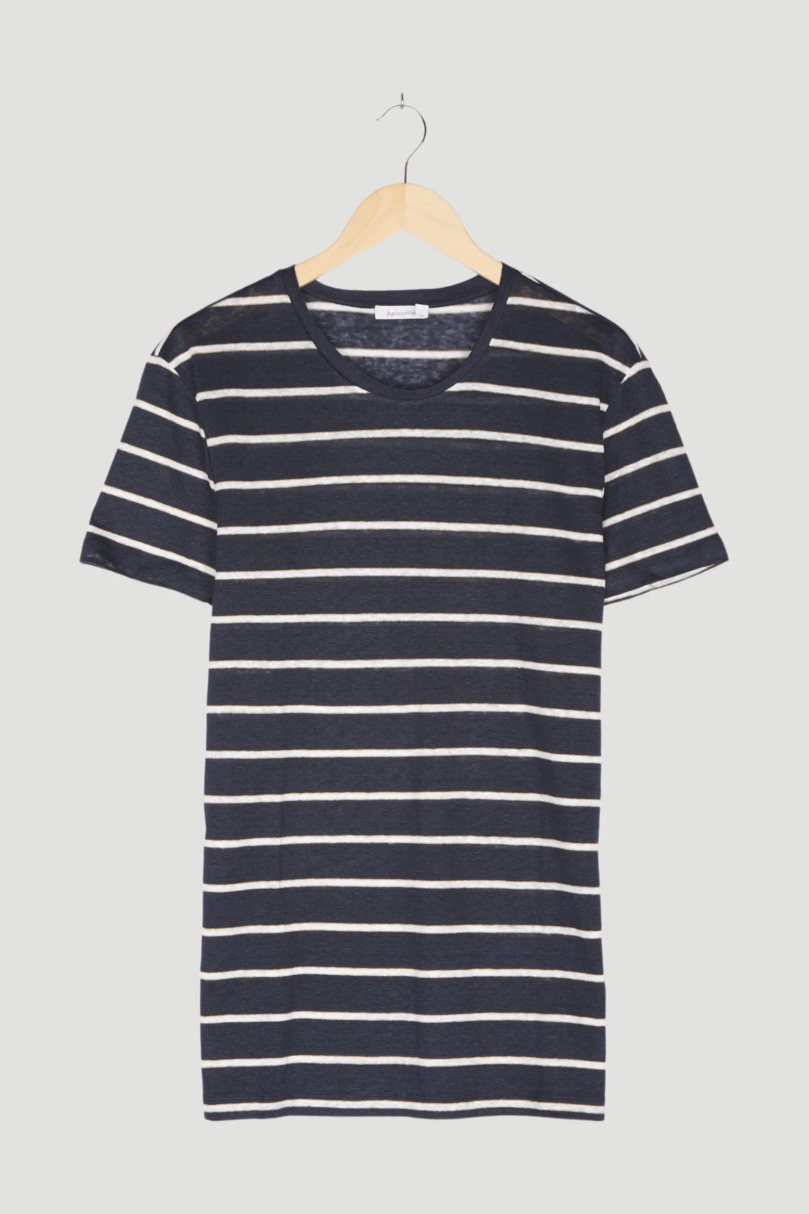 Secondhand Streifen-Shirt aus reinem Leinen - Image 10