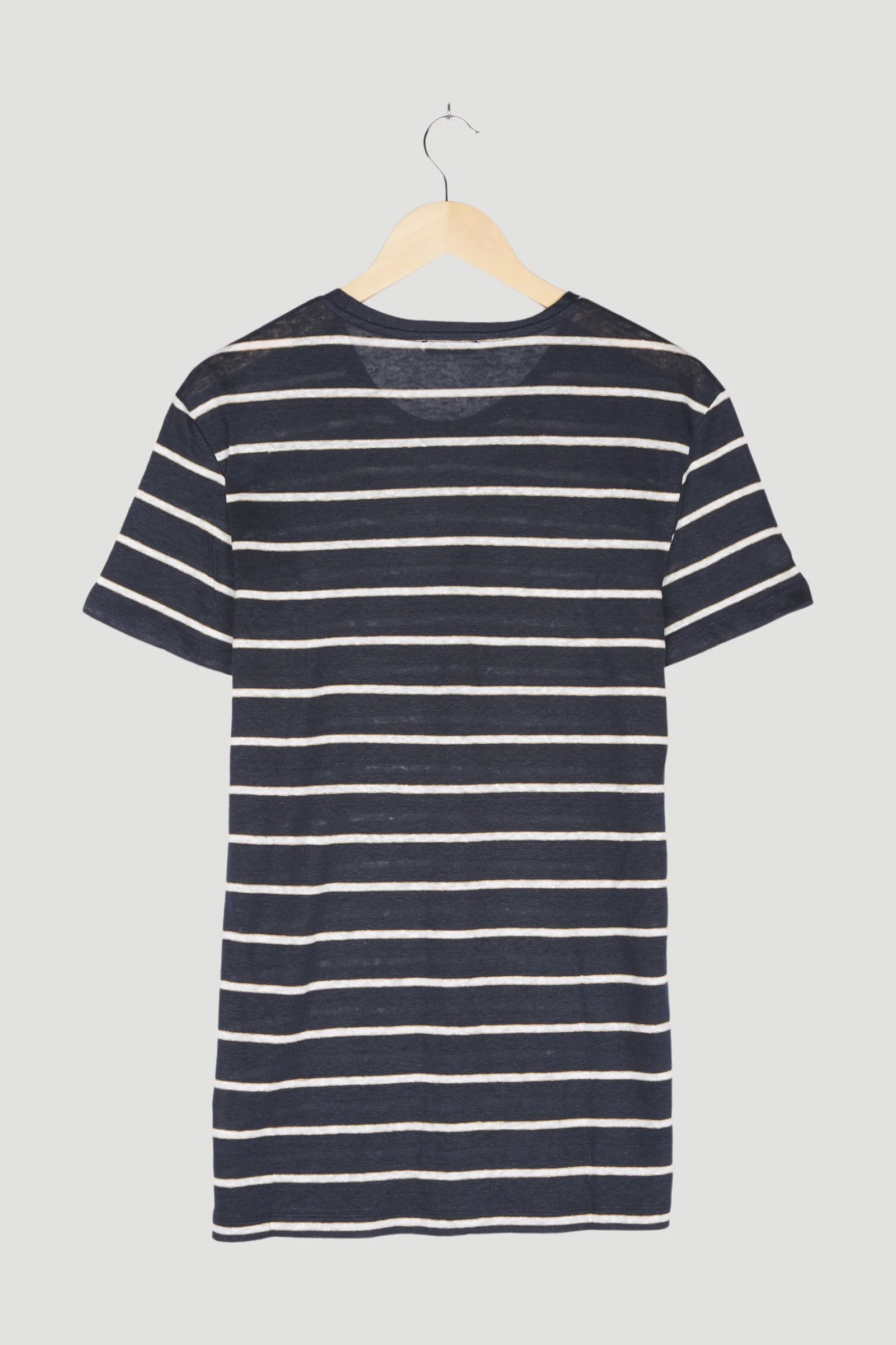 Secondhand Streifen-Shirt aus reinem Leinen - Image 12