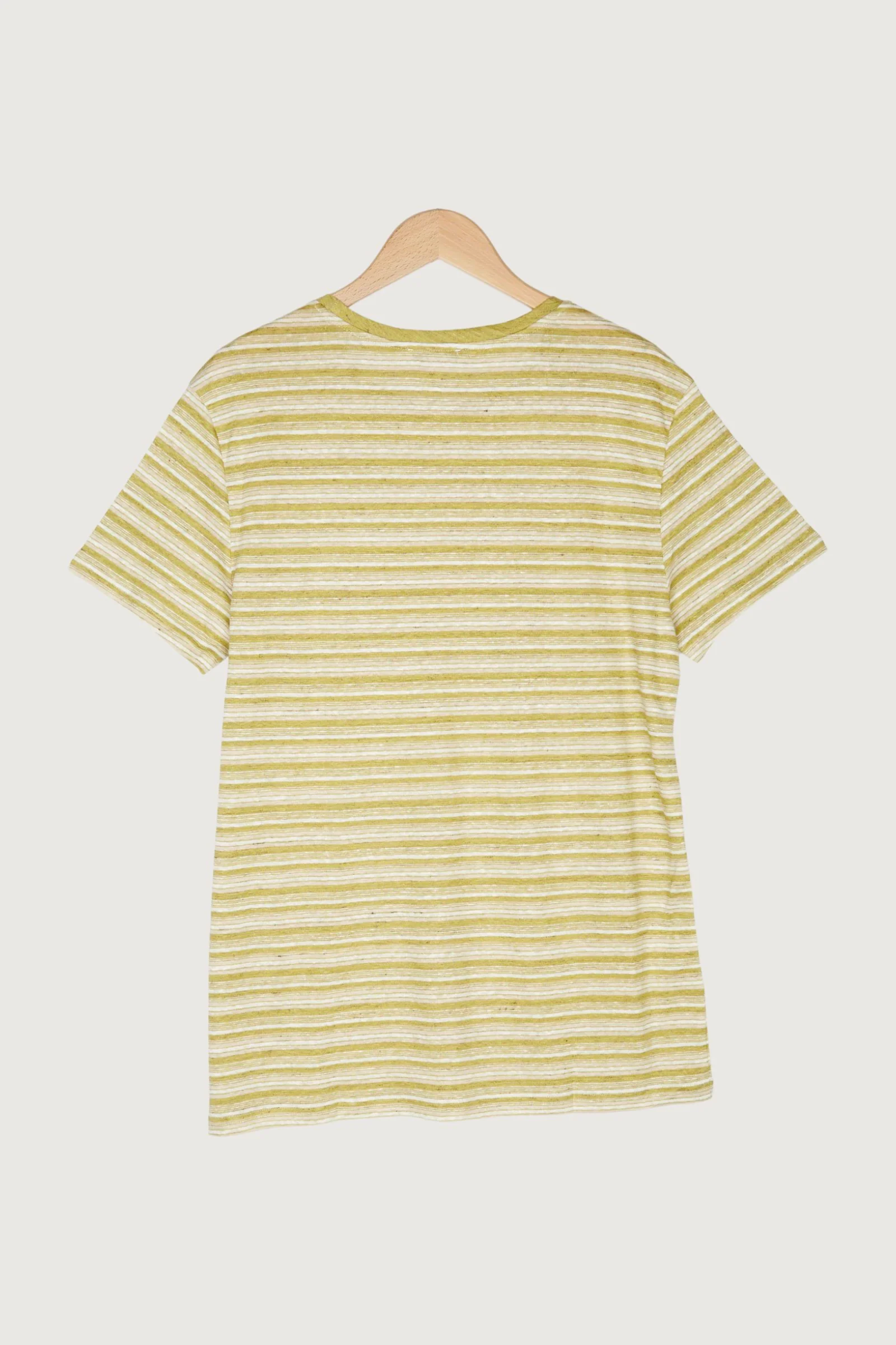 Secondhand Streifen-Shirt aus reinem Leinen - Image 14