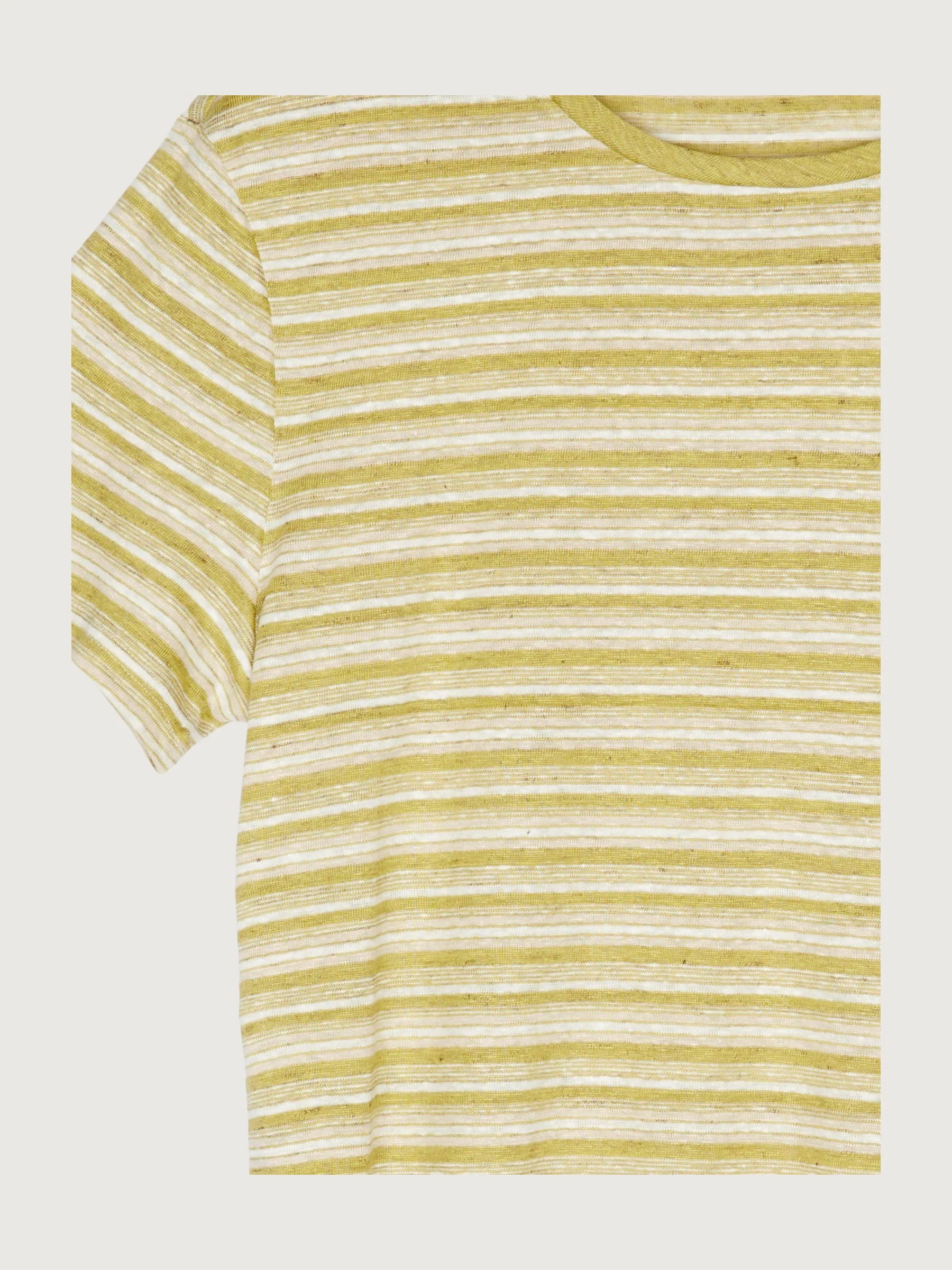 Secondhand Streifen-Shirt aus reinem Leinen - Image 15
