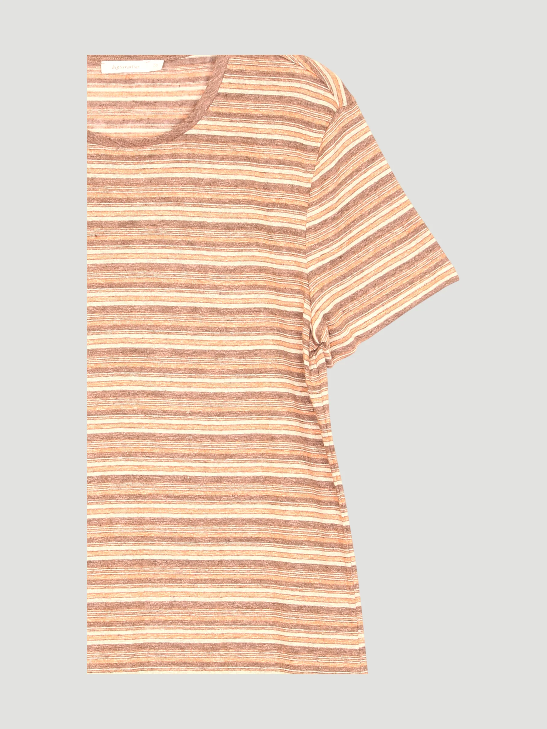Secondhand Streifen-Shirt aus reinem Leinen - Image 3