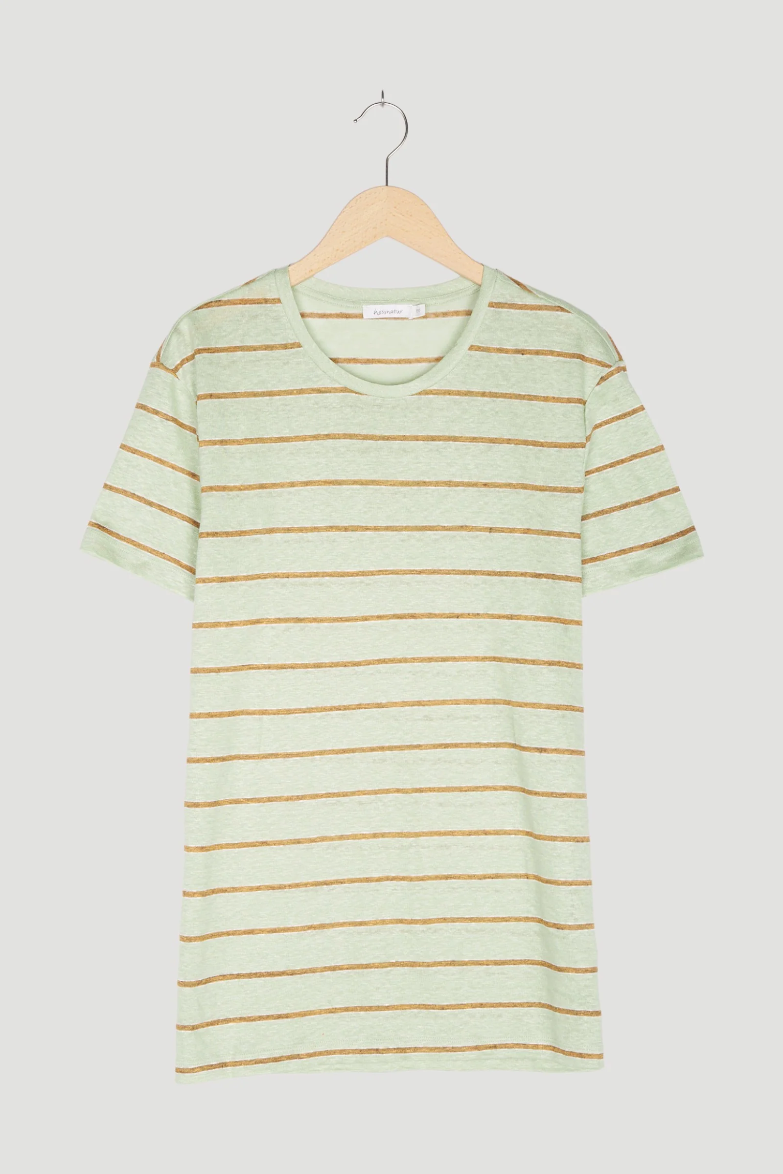 Secondhand Streifen-Shirt aus reinem Leinen - Image 4