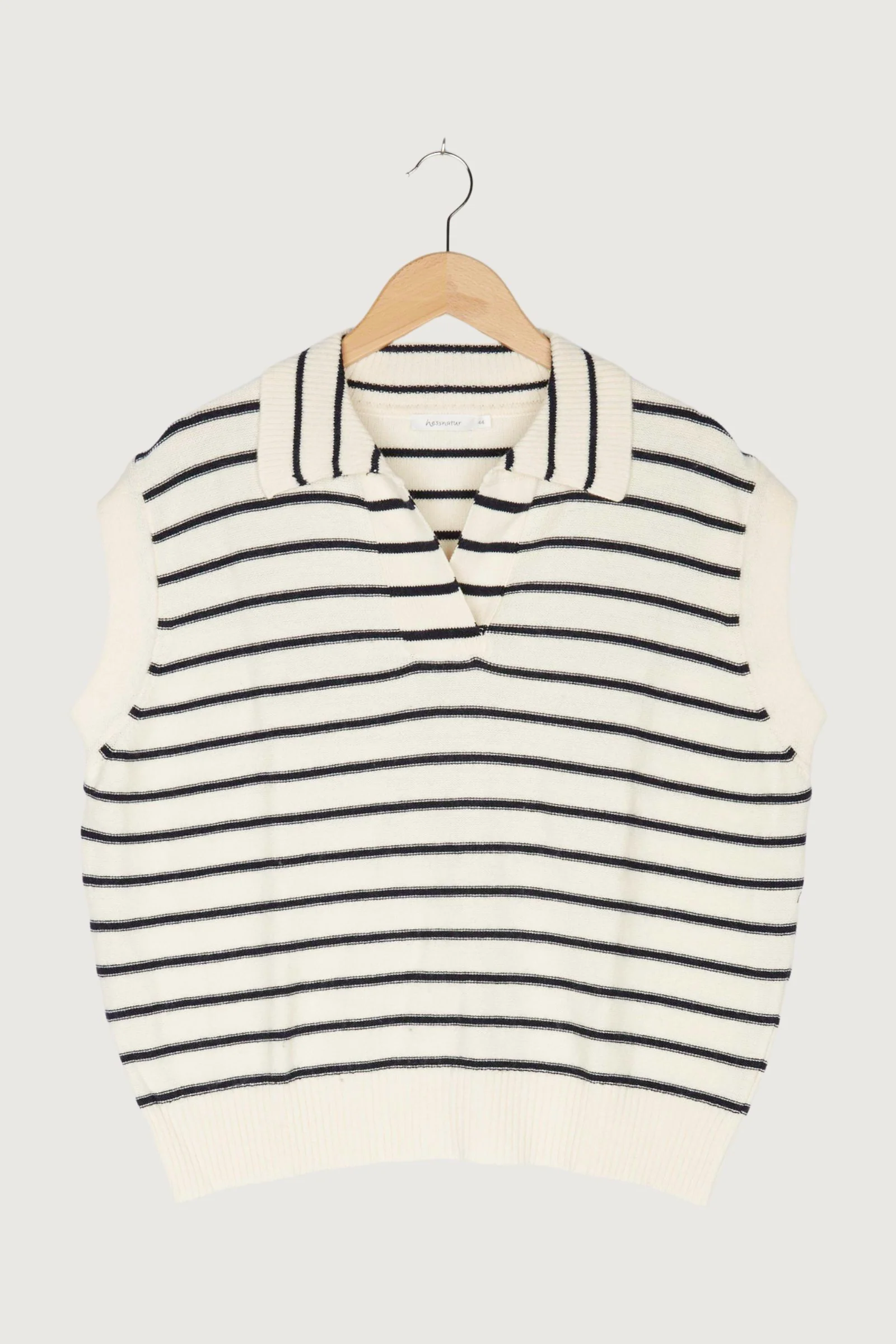 Second Hand Strick-Polo aus Bio-Baumwolle und Bio-Merinowolle - Image 4