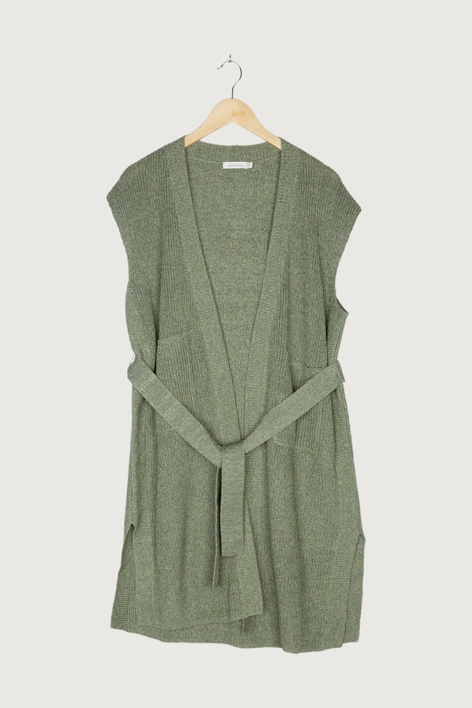 Second Hand Strickjacke aus Bio-Baumwolle mit Leinen - Image 10