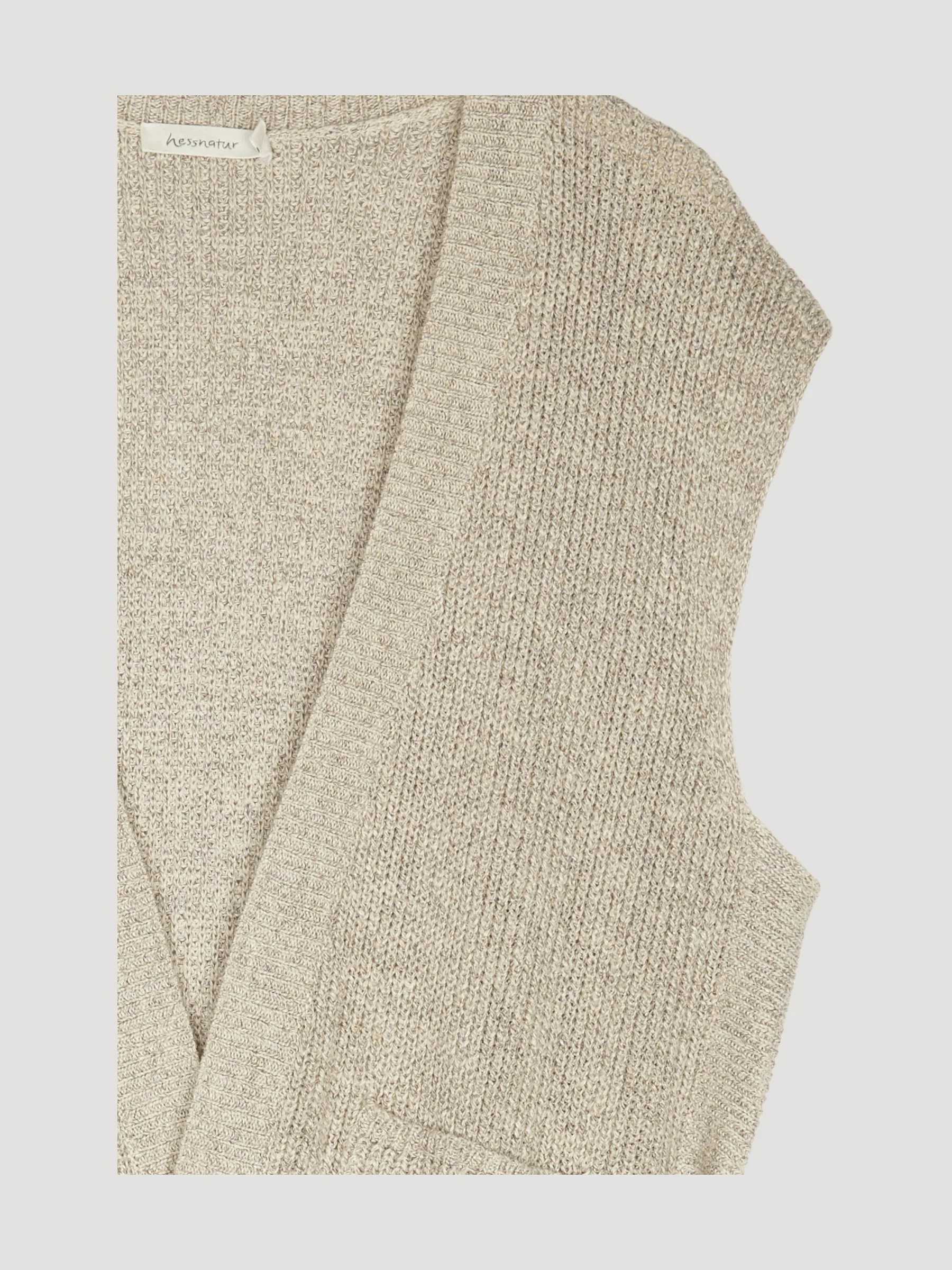 Second Hand Strickjacke aus Bio-Baumwolle mit Leinen - Image 6