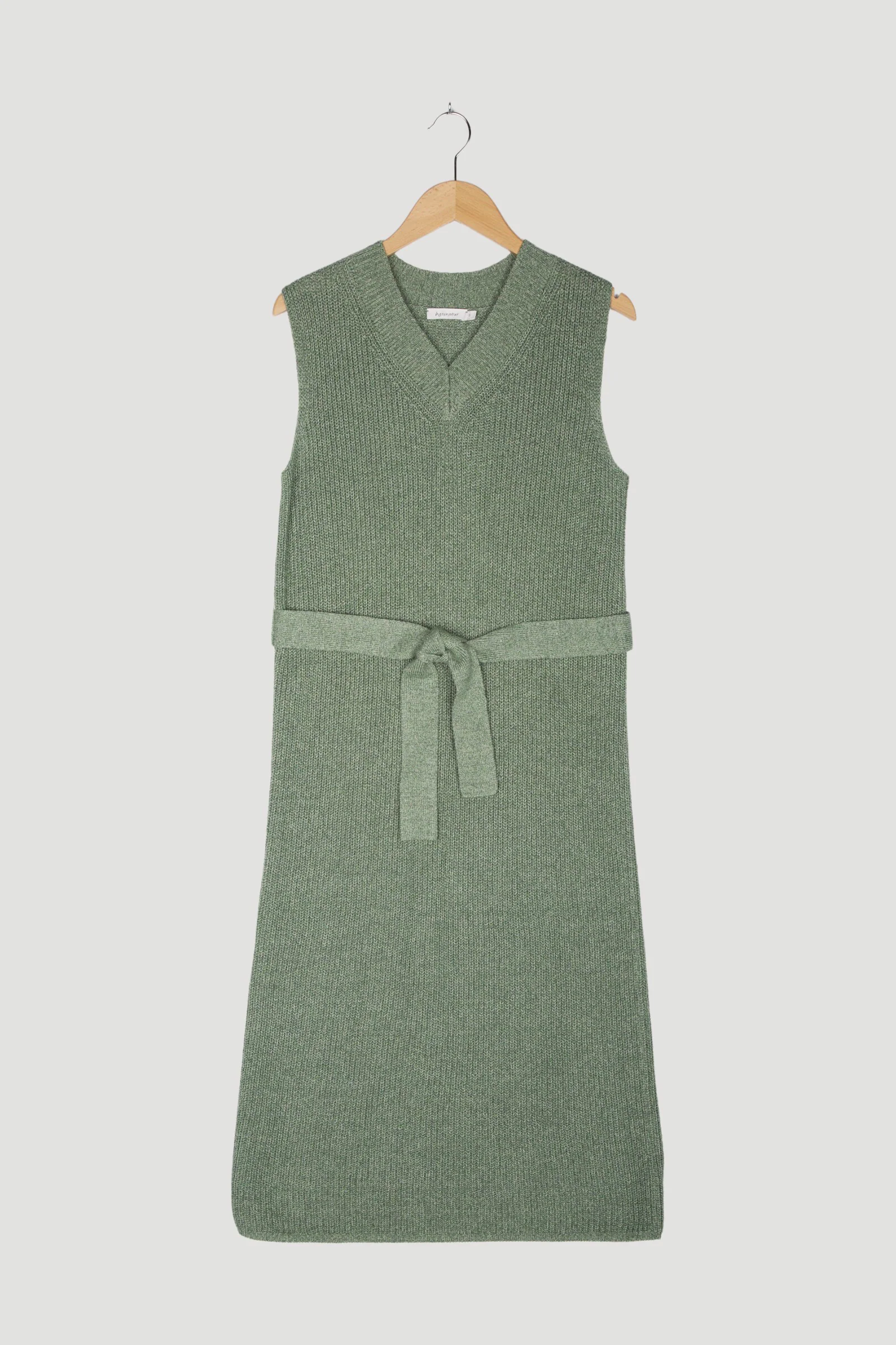 Second Hand Strickkleid aus Bio-Baumwolle mit Leinen - Image 4