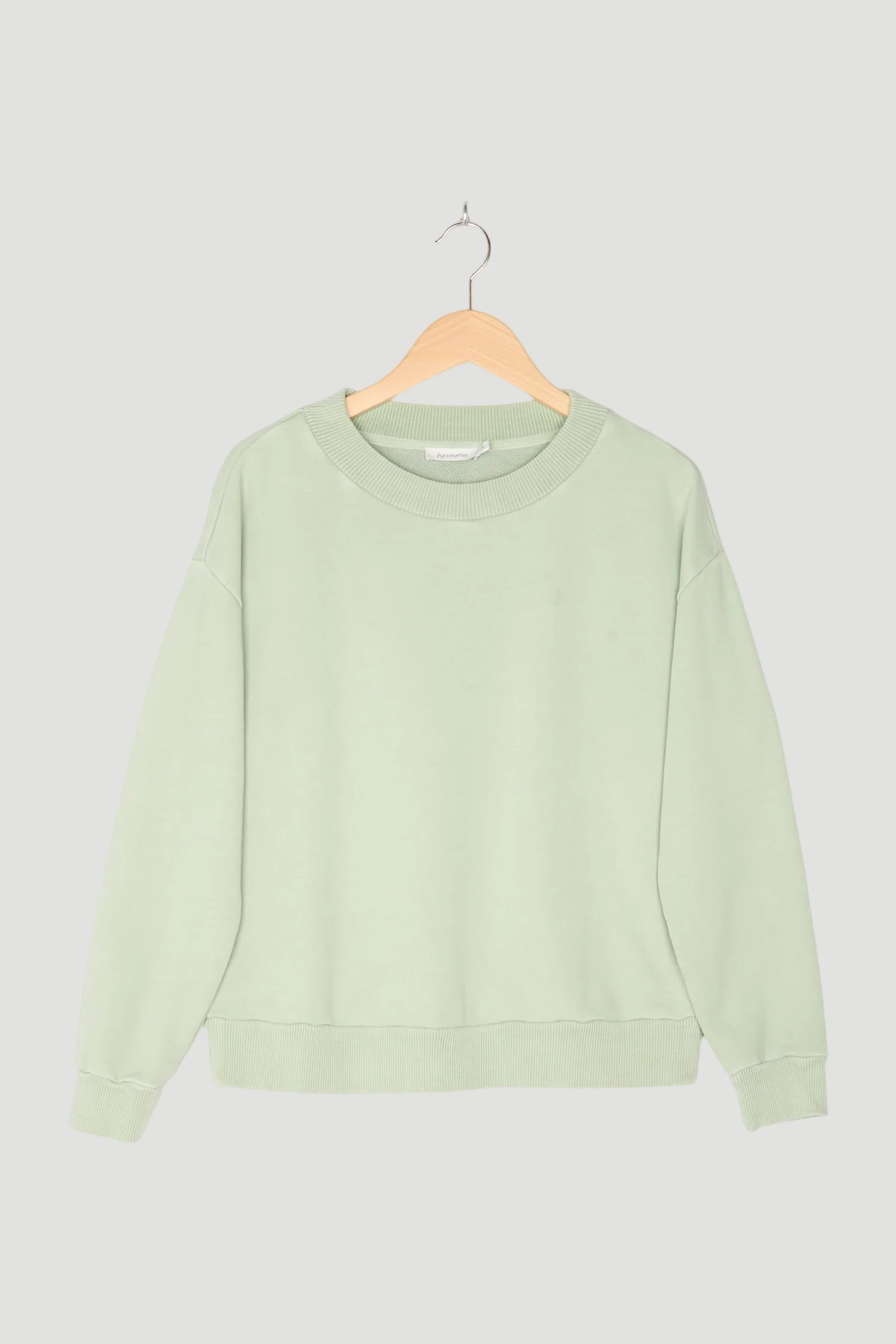 Second Hand Sweatshirt mineralgefärbt aus reiner Bio-Baumwolle
