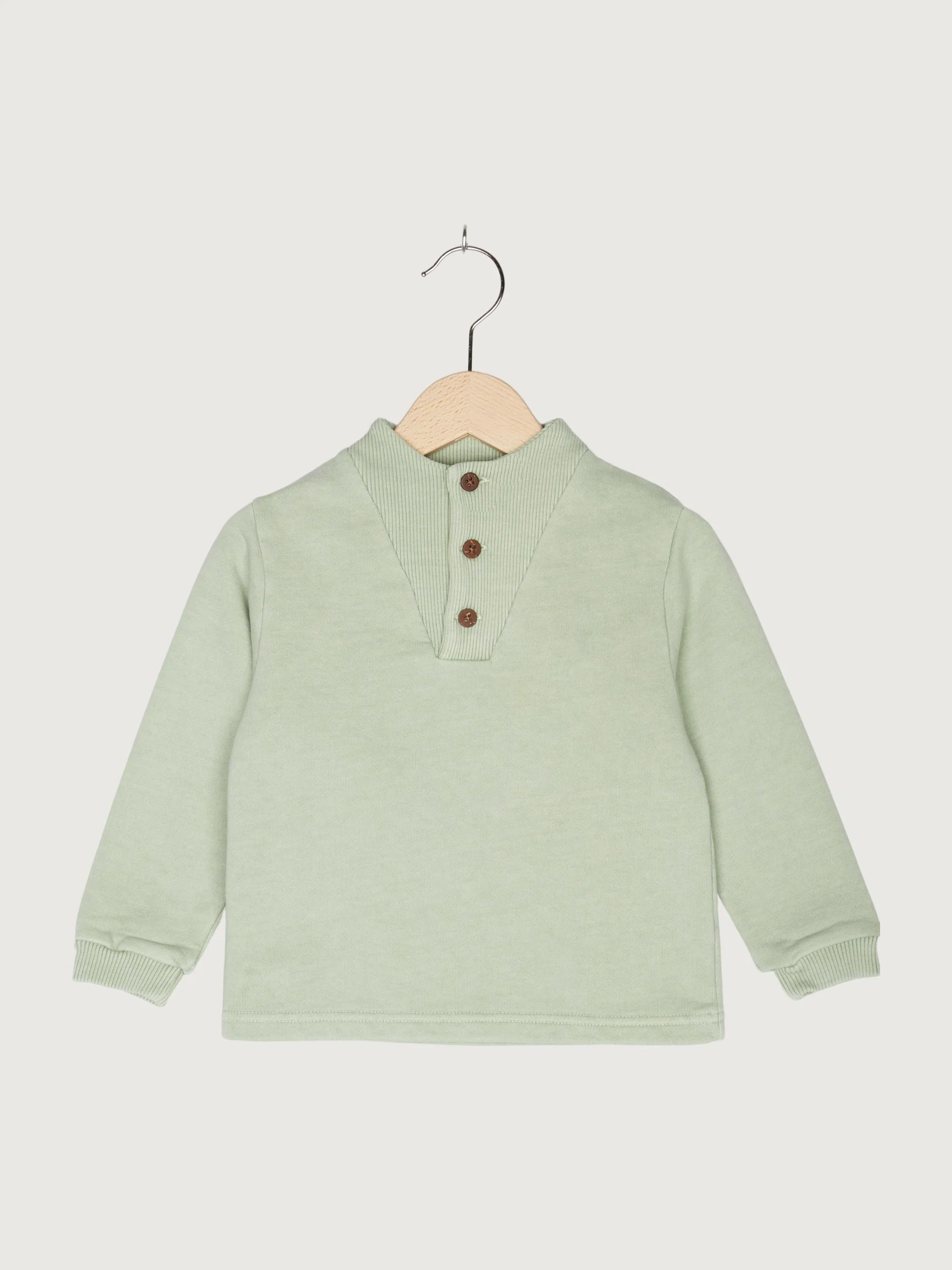 Second Hand Sweatshirt mineralisch gefärbt aus reiner Bio-Baumwolle - Image 4