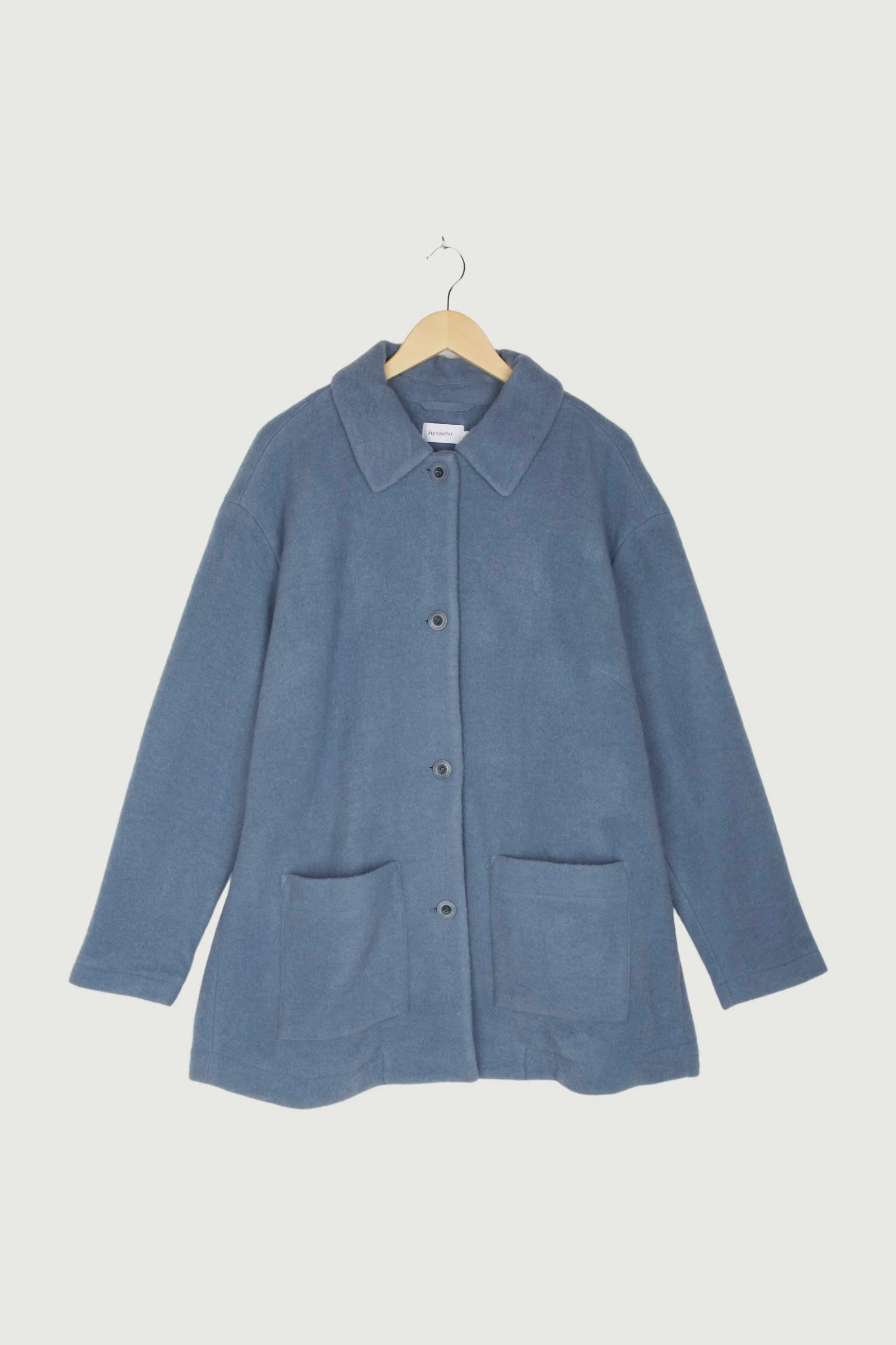 Second Hand Wollfleece Kurzmantel aus reiner Bio-Merinowolle