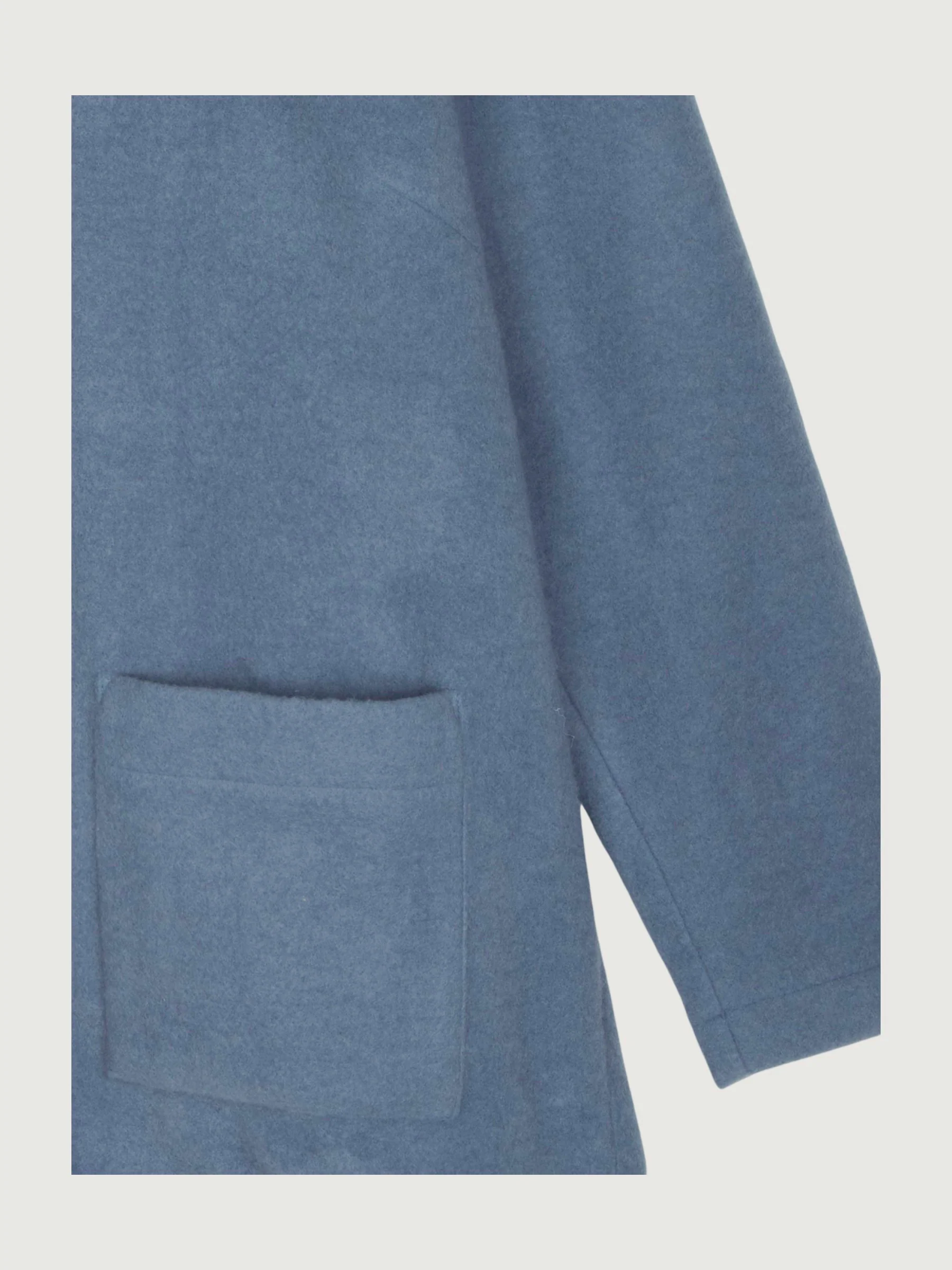Second Hand Wollfleece Kurzmantel aus reiner Bio-Merinowolle - Image 3