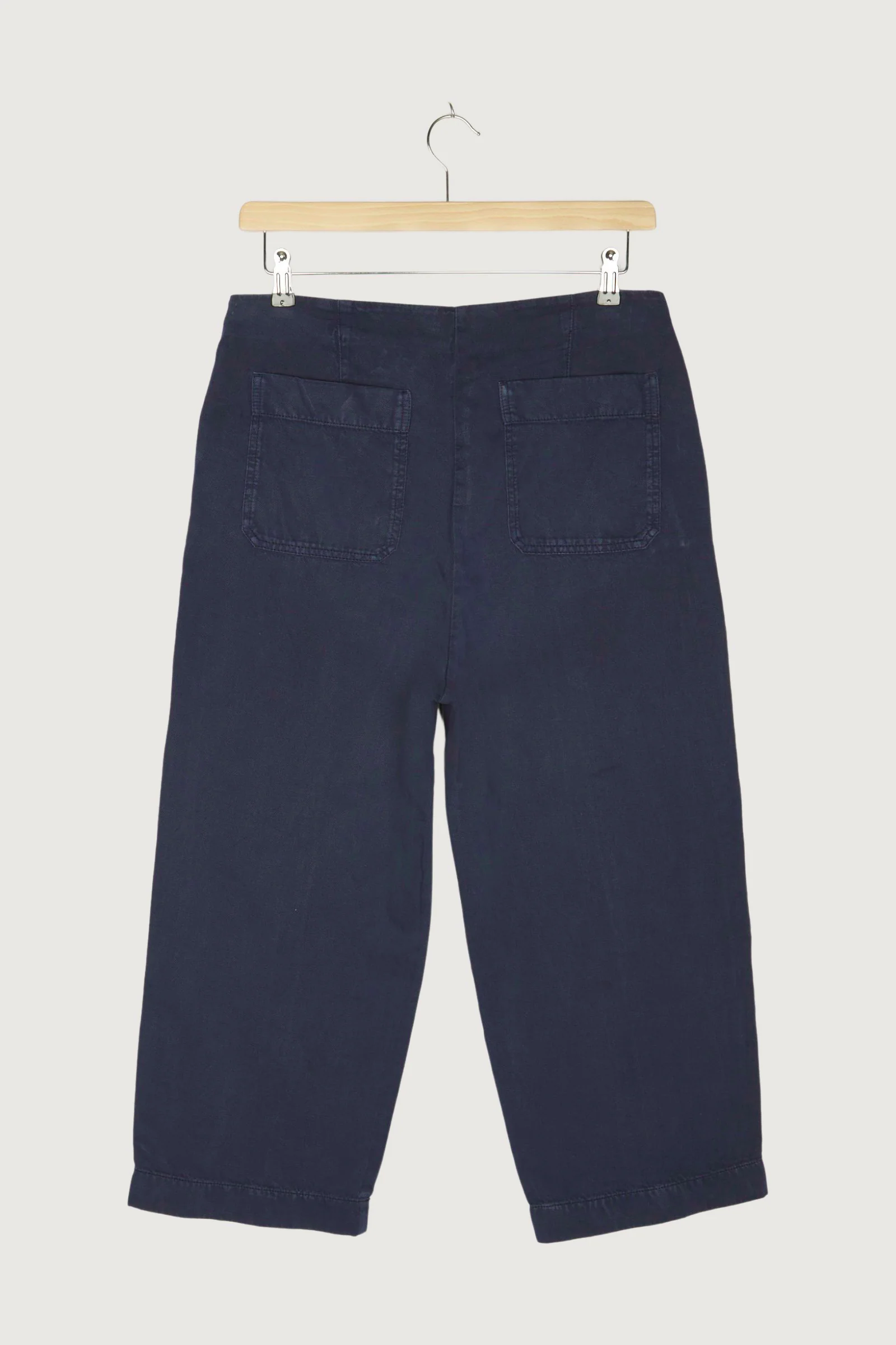 Secondhand 7/8-Hose aus Bio-Baumwolle mit Leinen - Image 2