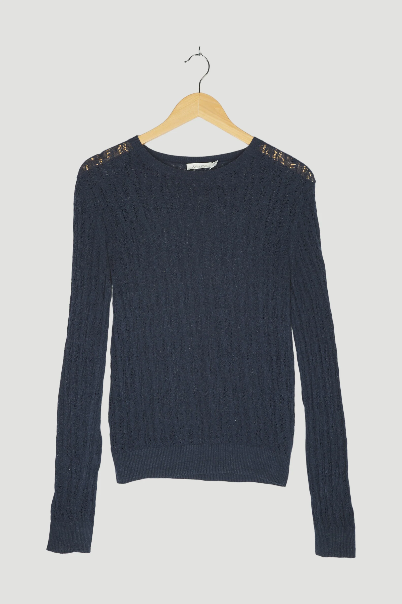 Secondhand Ajour-Pullover aus Hanf mit Bio-Baumwolle - Image 4