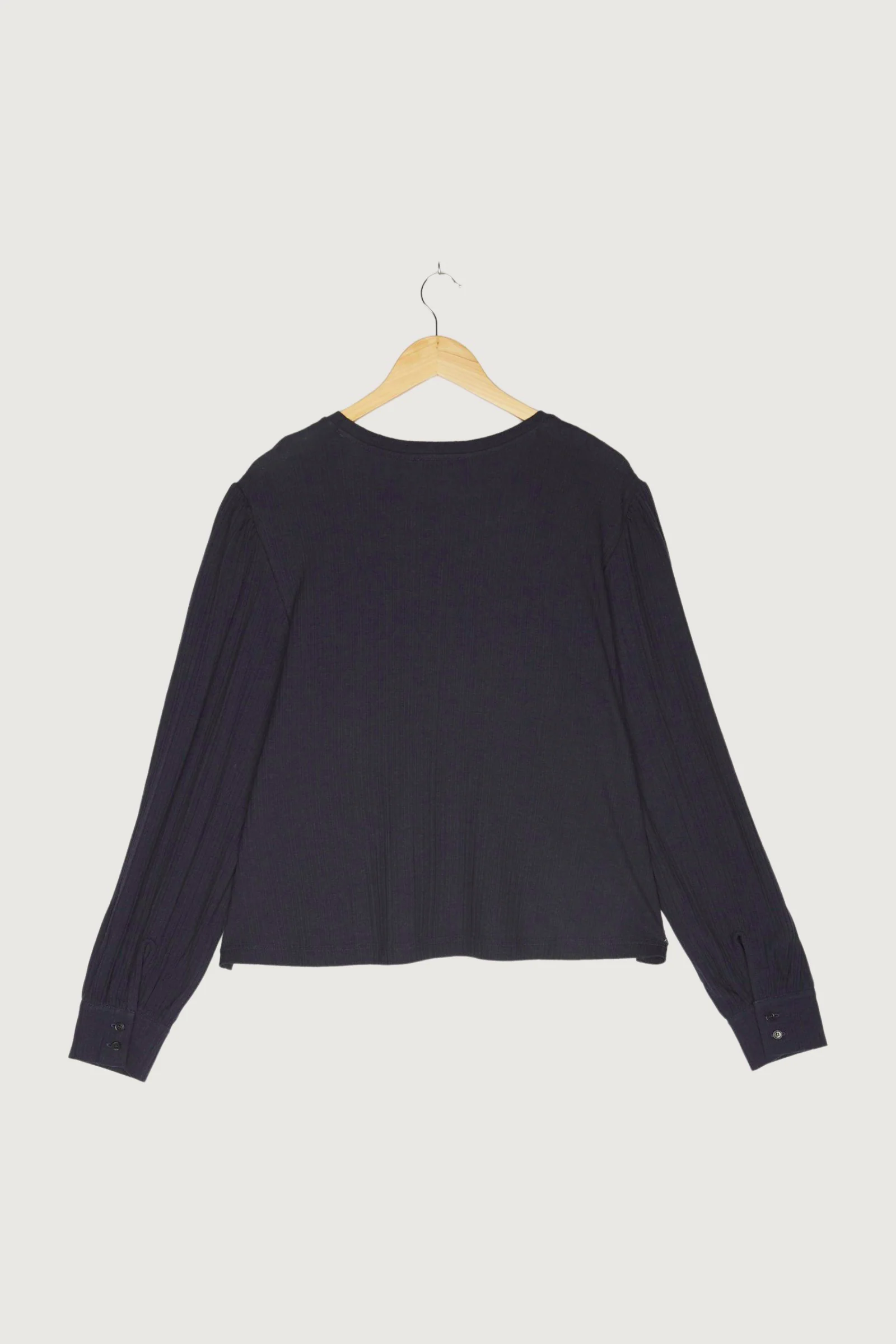 Secondhand Ajour-Shirt aus Bio-Baumwolle mit Schurwolle - Image 2