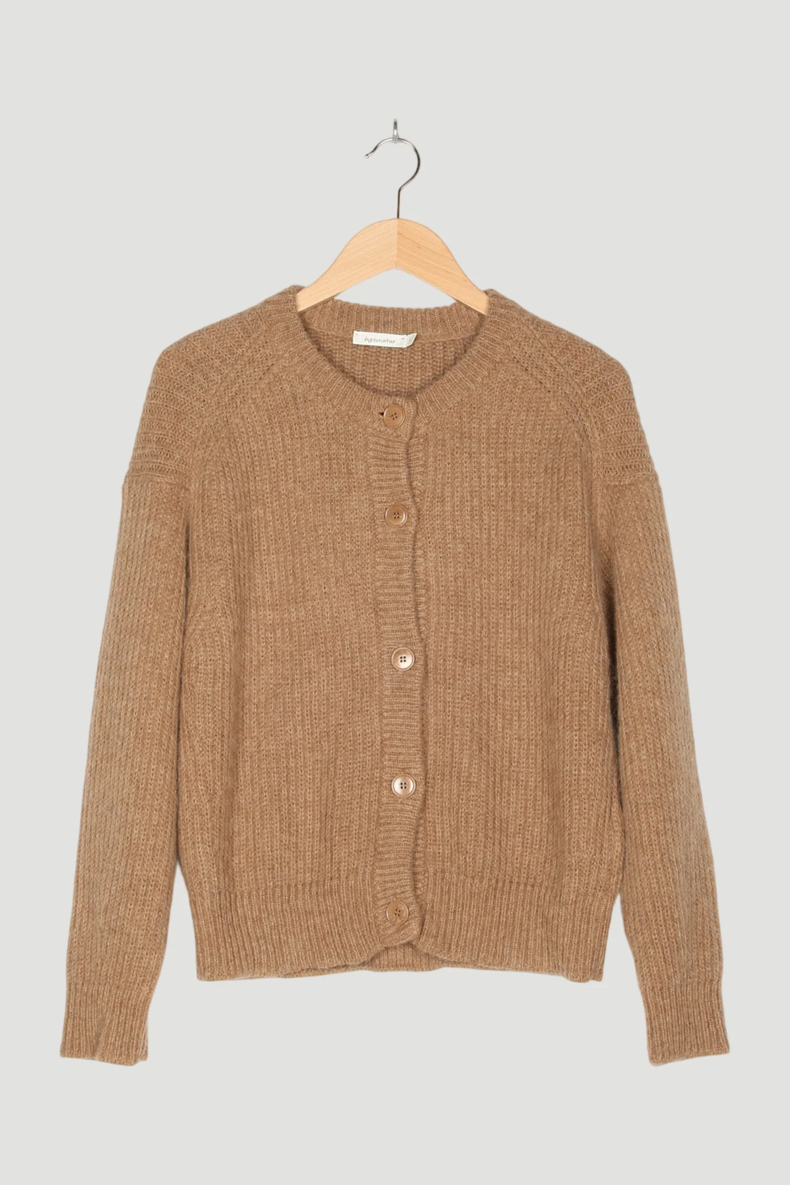 Secondhand Alpaca Strickjacke Oversize