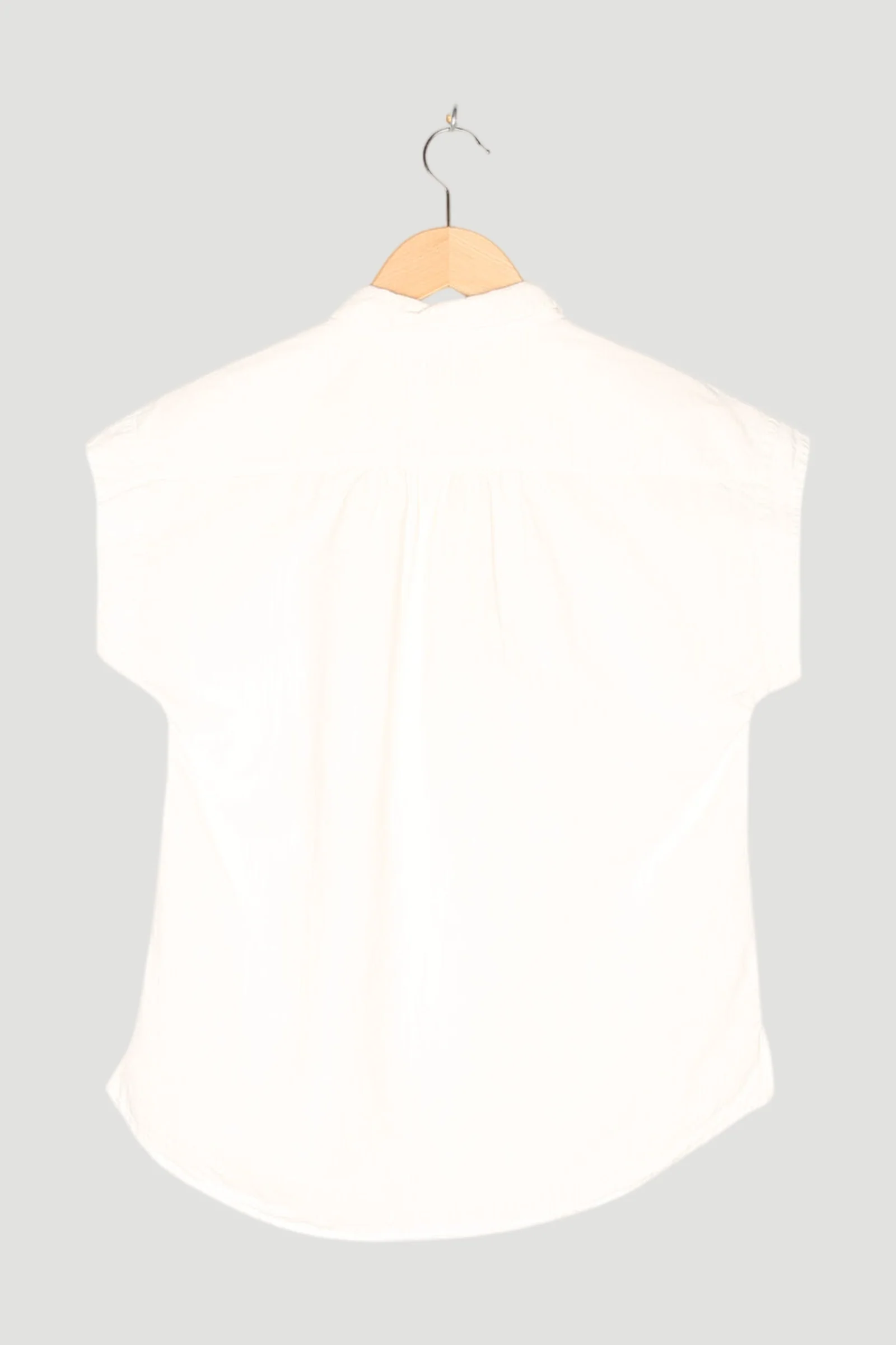 Secondhand Ärmellose Bluse aus Bio-Baumwolle mit Leinen - Image 2