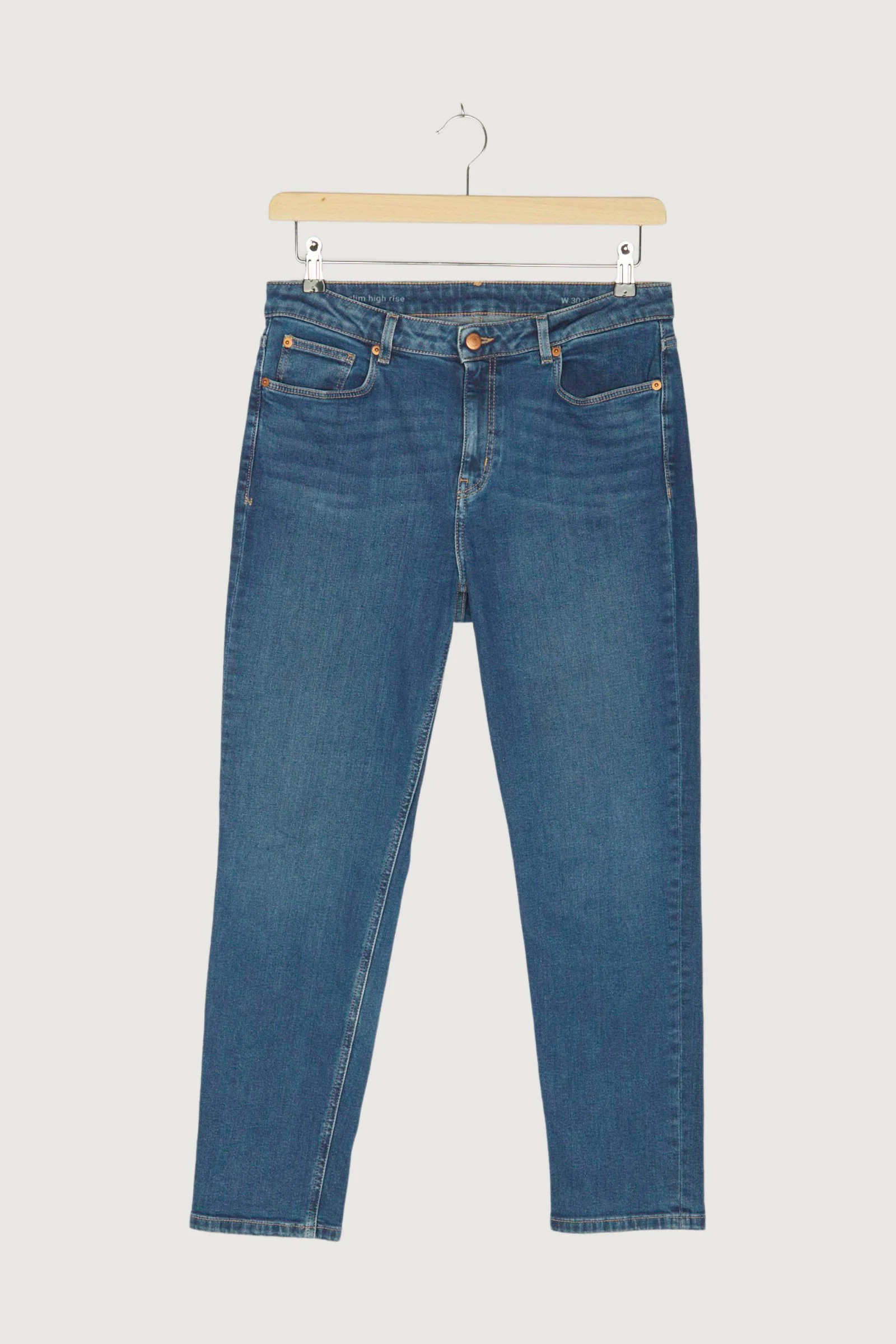 Secondhand BetterRecycling Jeans High Rise Slim Fit aus Bio-Denim