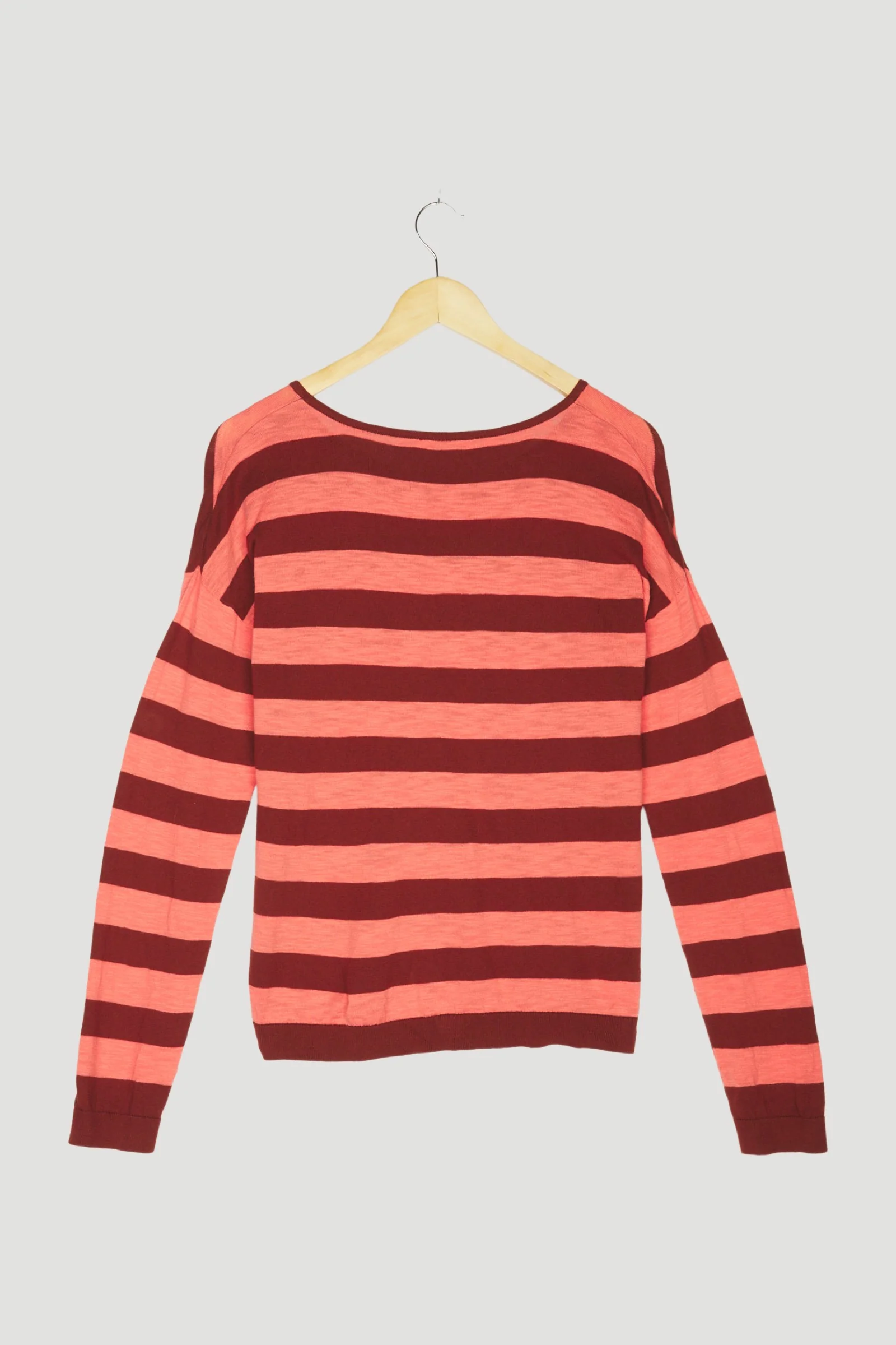 Secondhand Blockstreifen-Pullover aus reiner Bio-Baumwolle - Image 2