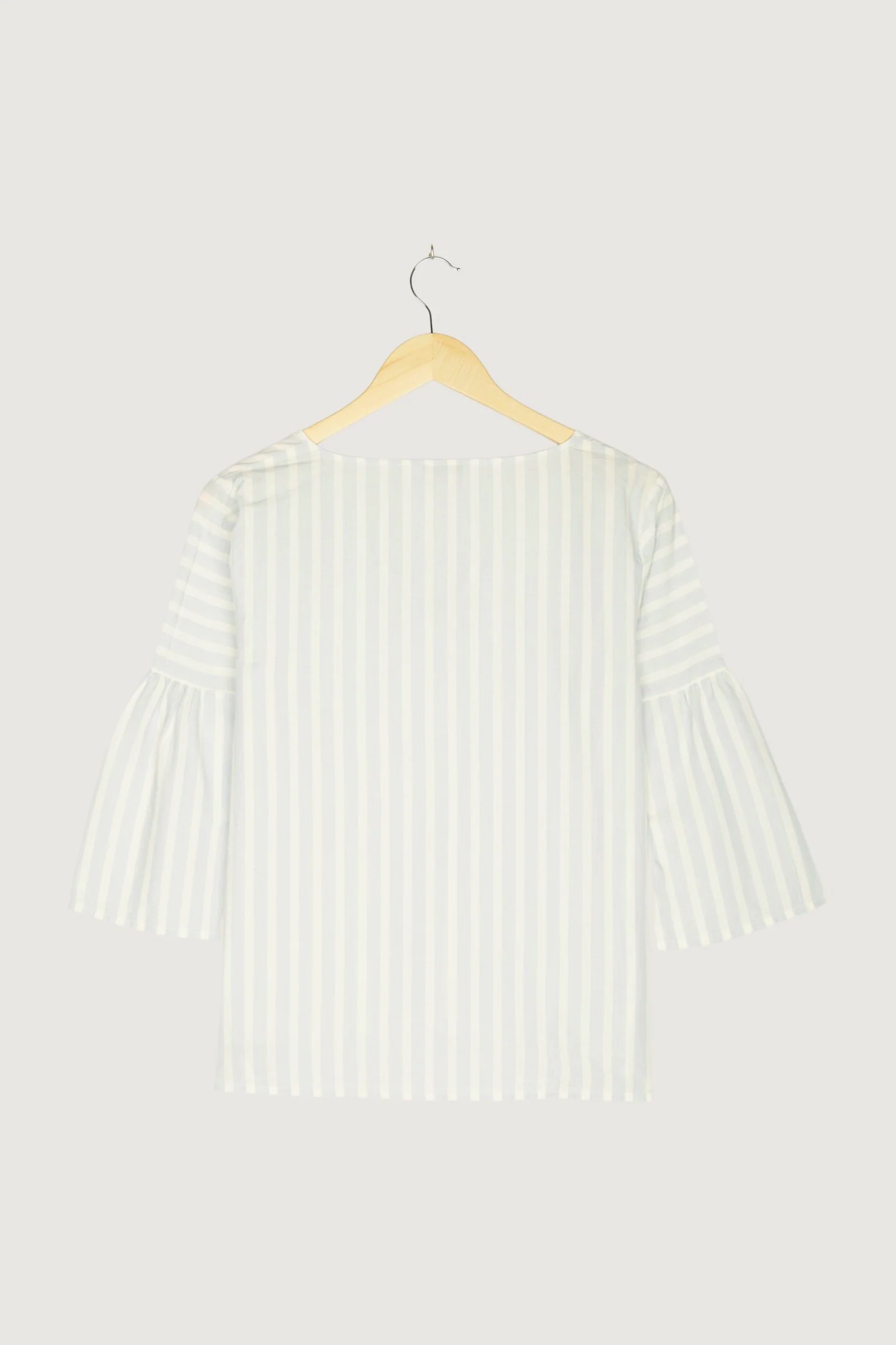 Secondhand Bluse aus Bio-Baumwolle mit Leinen - Image 2
