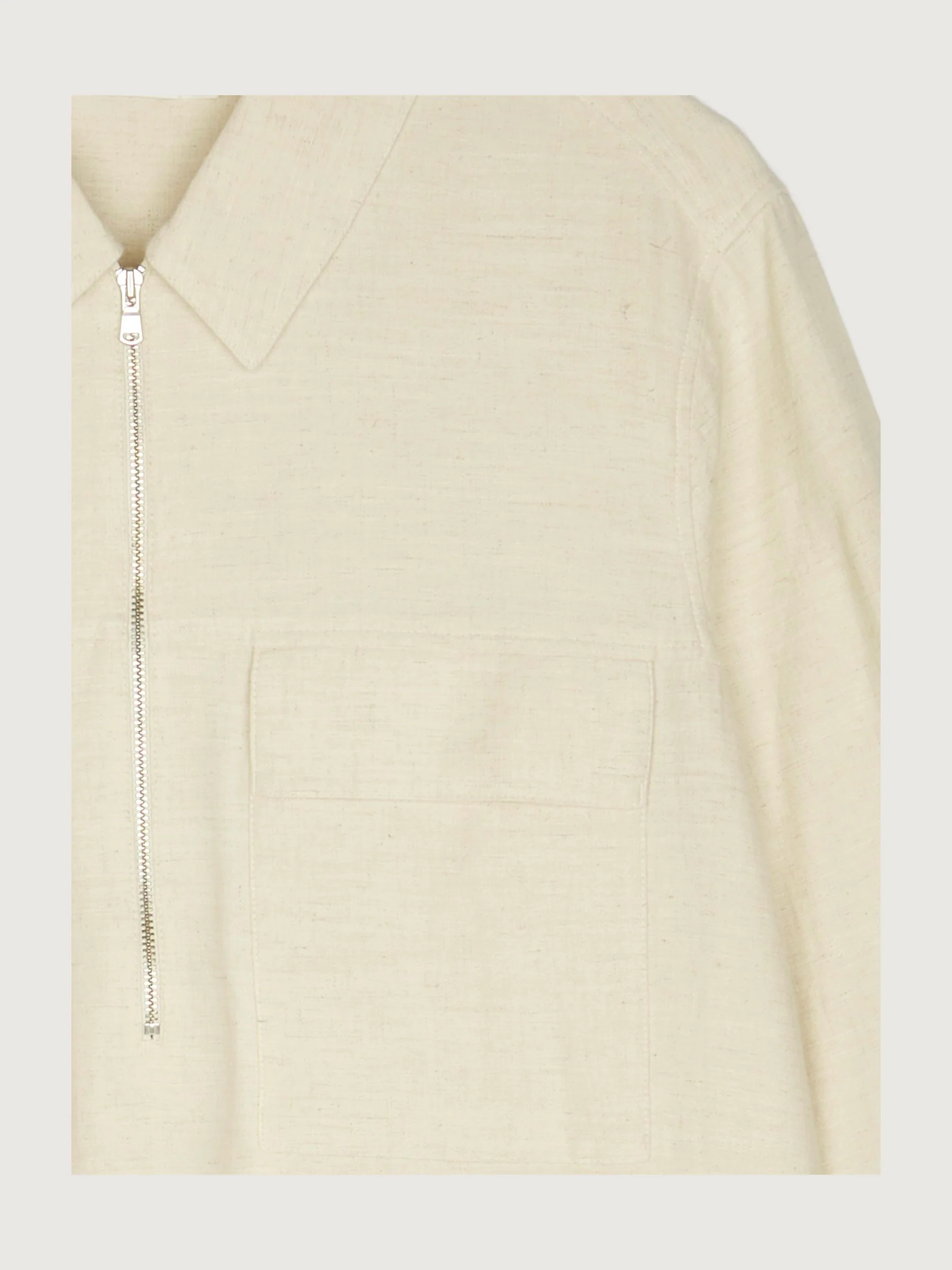 Secondhand Bluse aus Bio-Baumwolle mit Leinen - Image 3
