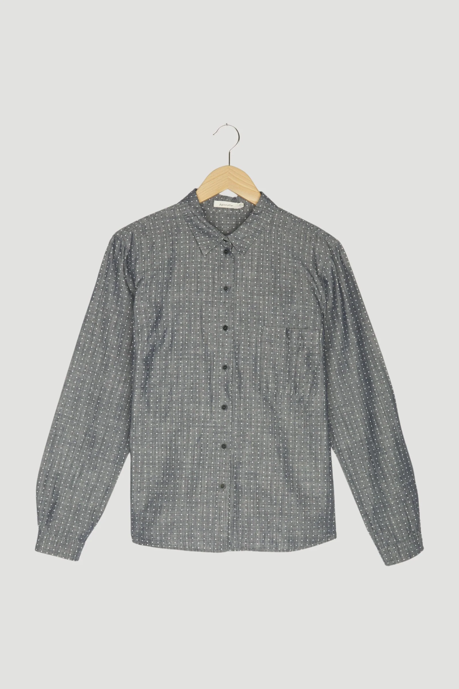Secondhand Bluse aus Bio-Baumwolle mit Leinen - Image 4