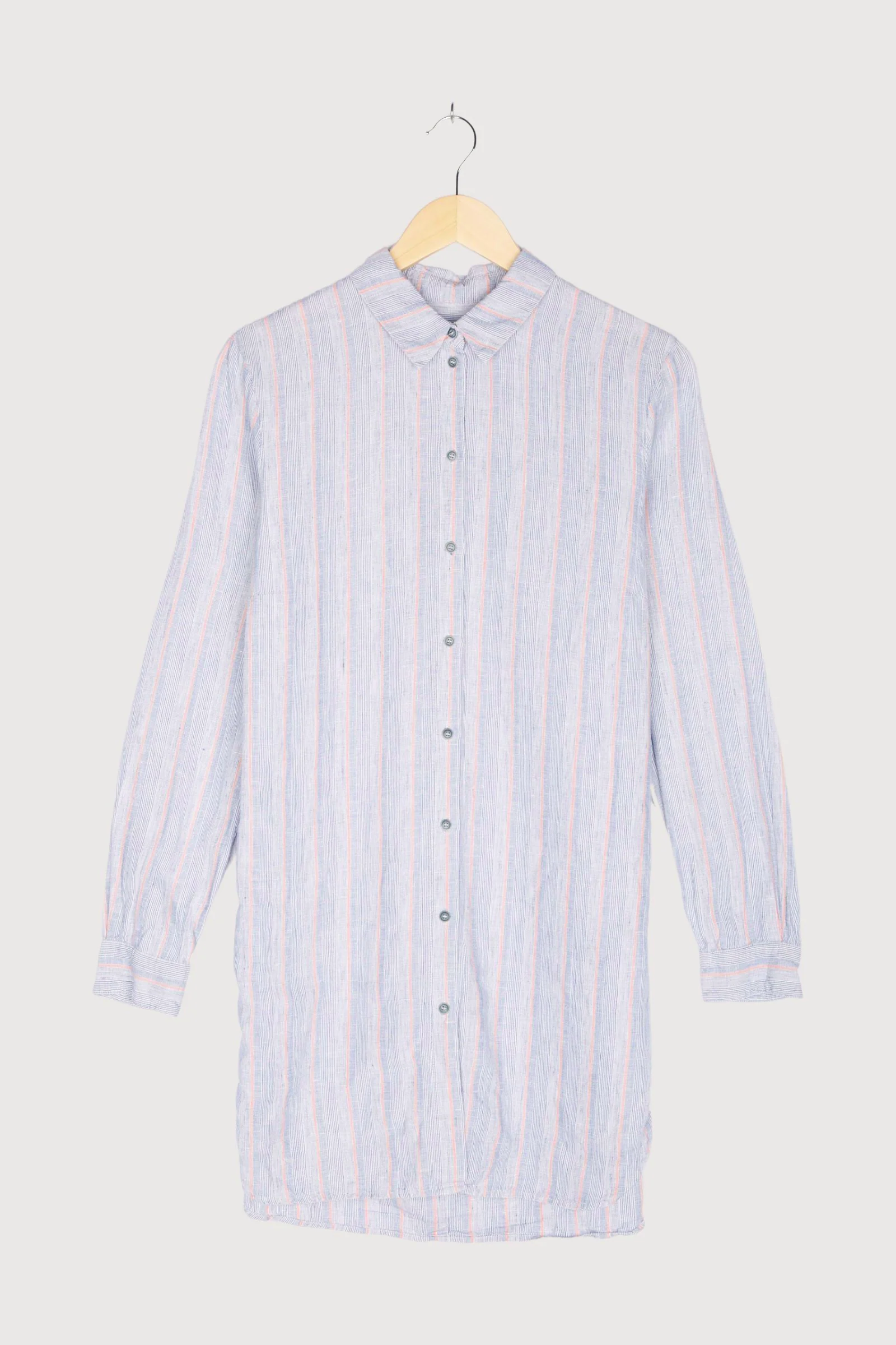 Secondhand Bluse aus Leinen mit Bio-Baumwolle