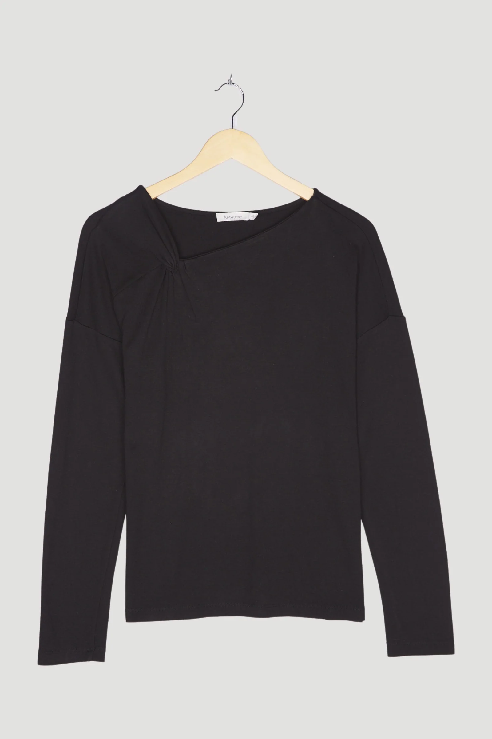 Secondhand Blusen-Shirt aus Bio-Baumwolle mit Modal