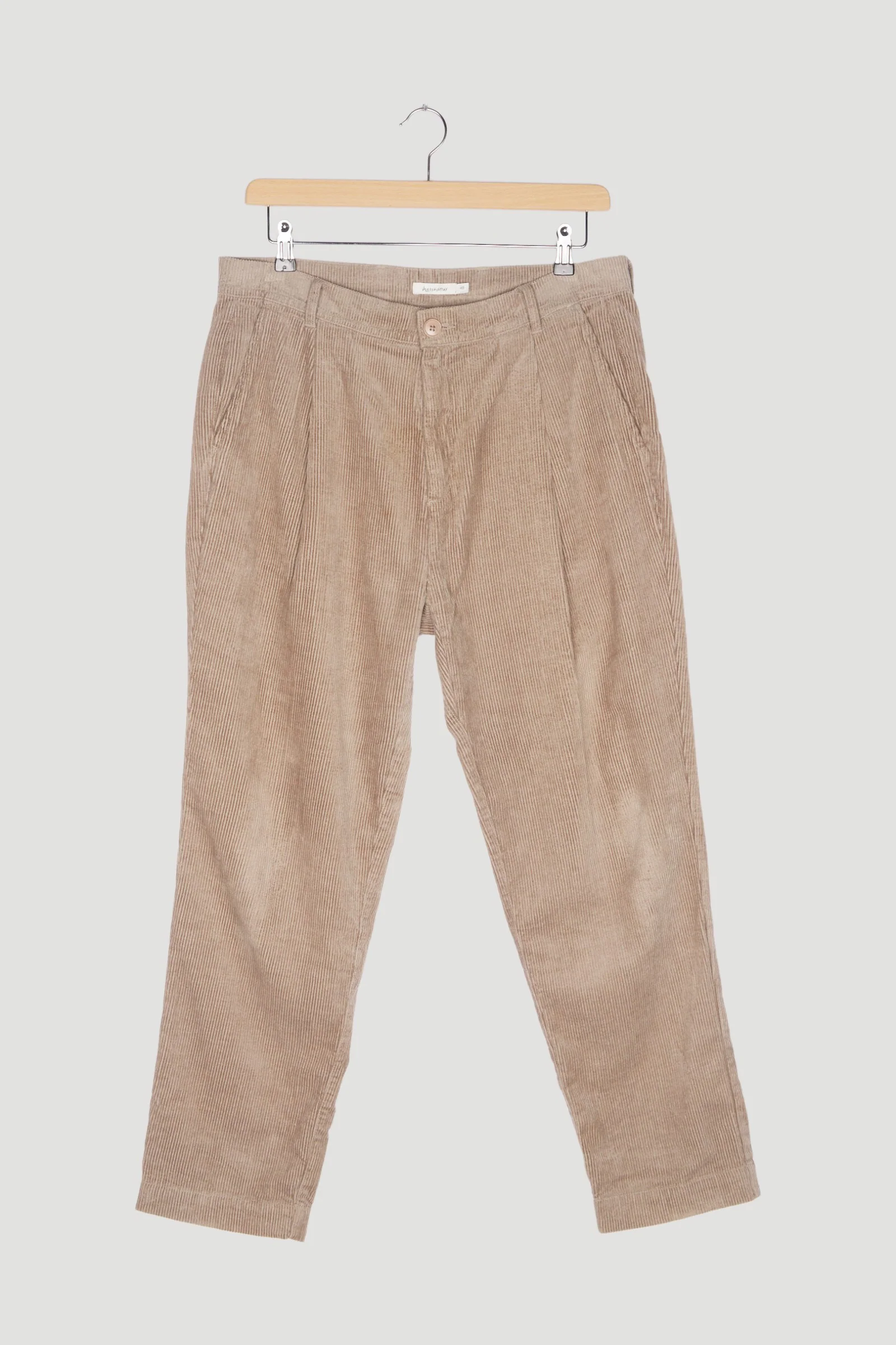 Secondhand Bundfalten-Cordhose Relaxed Fit aus Hanf mit Bio-Baumwolle