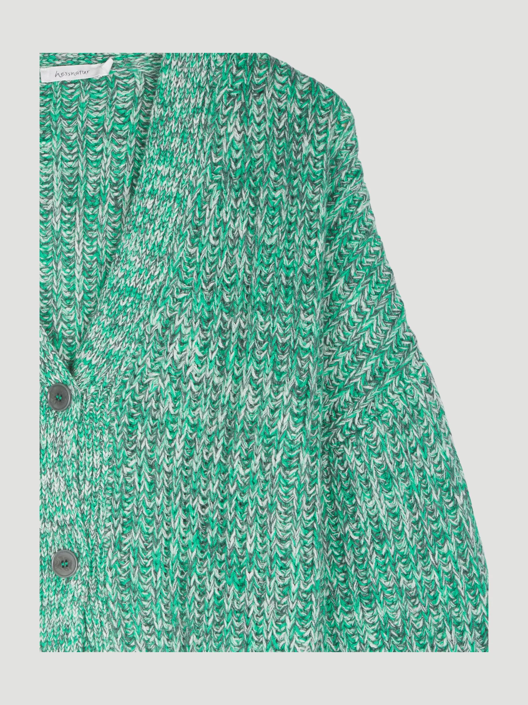 Secondhand Cardigan aus Bio-Baumwolle und Bio-Schurwolle mit Alpaka - Image 3
