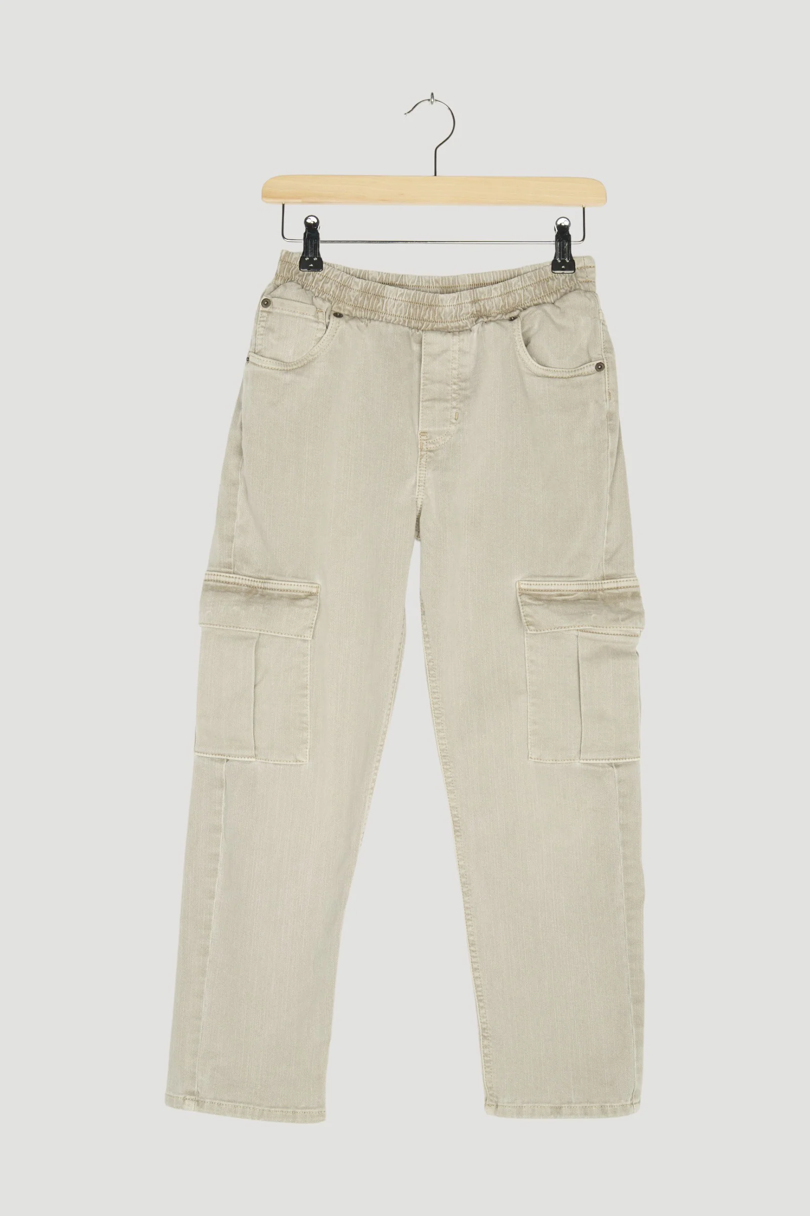 Secondhand Cargo-Jeans mineralgefärbt aus reiner Bio-Baumwolle - Image 4