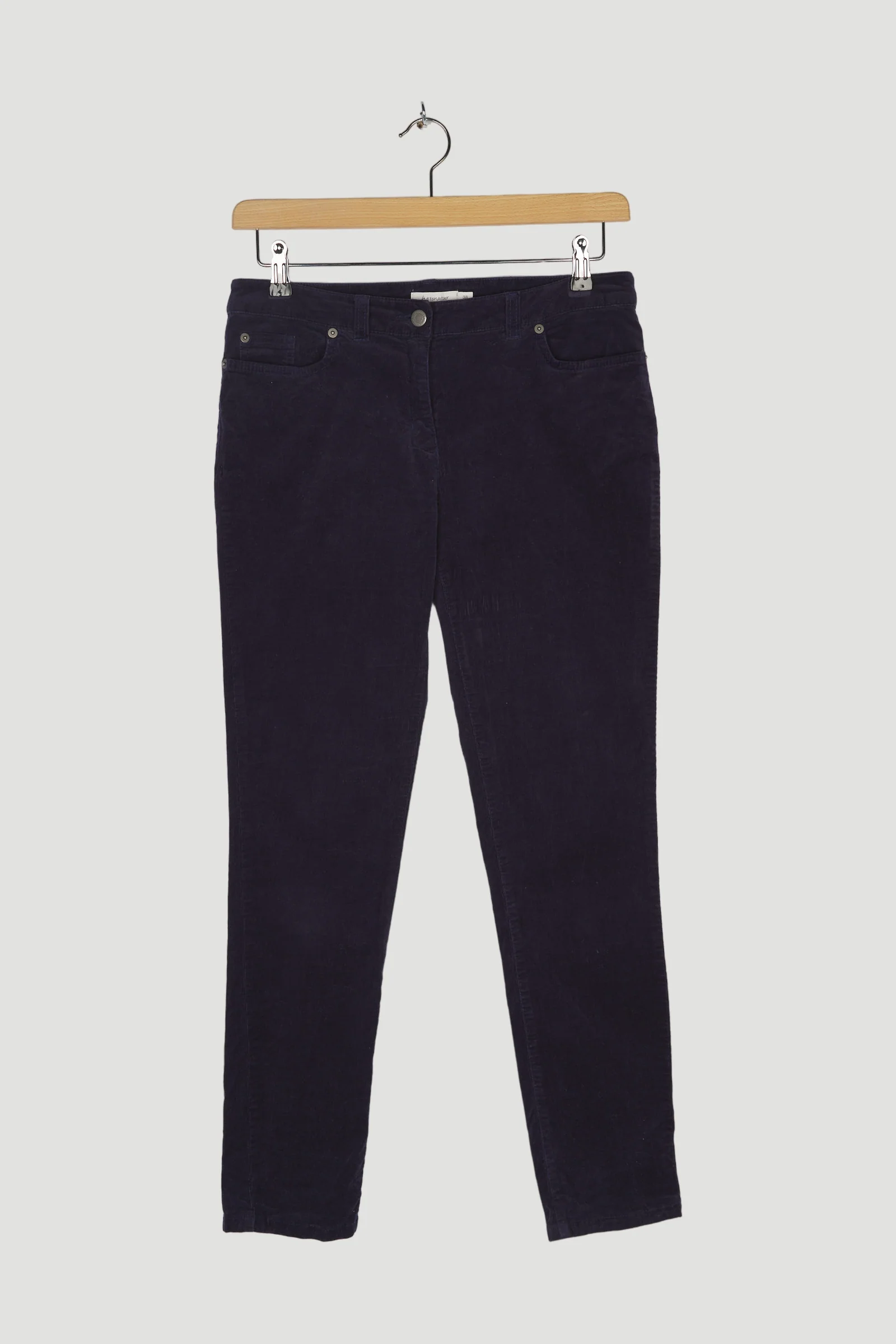 Secondhand Cord Hose Slim Fit aus Bio-Baumwolle mit Hanf