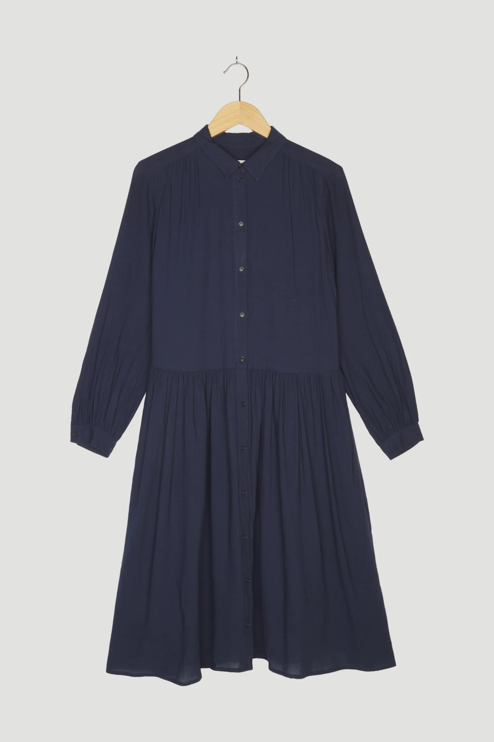 Secondhand Crêpe-Kleid aus reiner Bio-Baumwolle