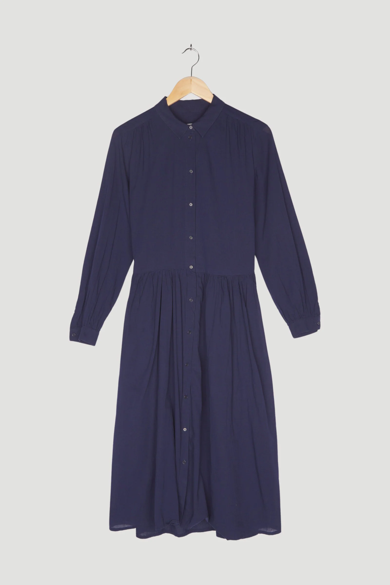 Secondhand Crêpe-Kleid aus reiner Bio-Baumwolle