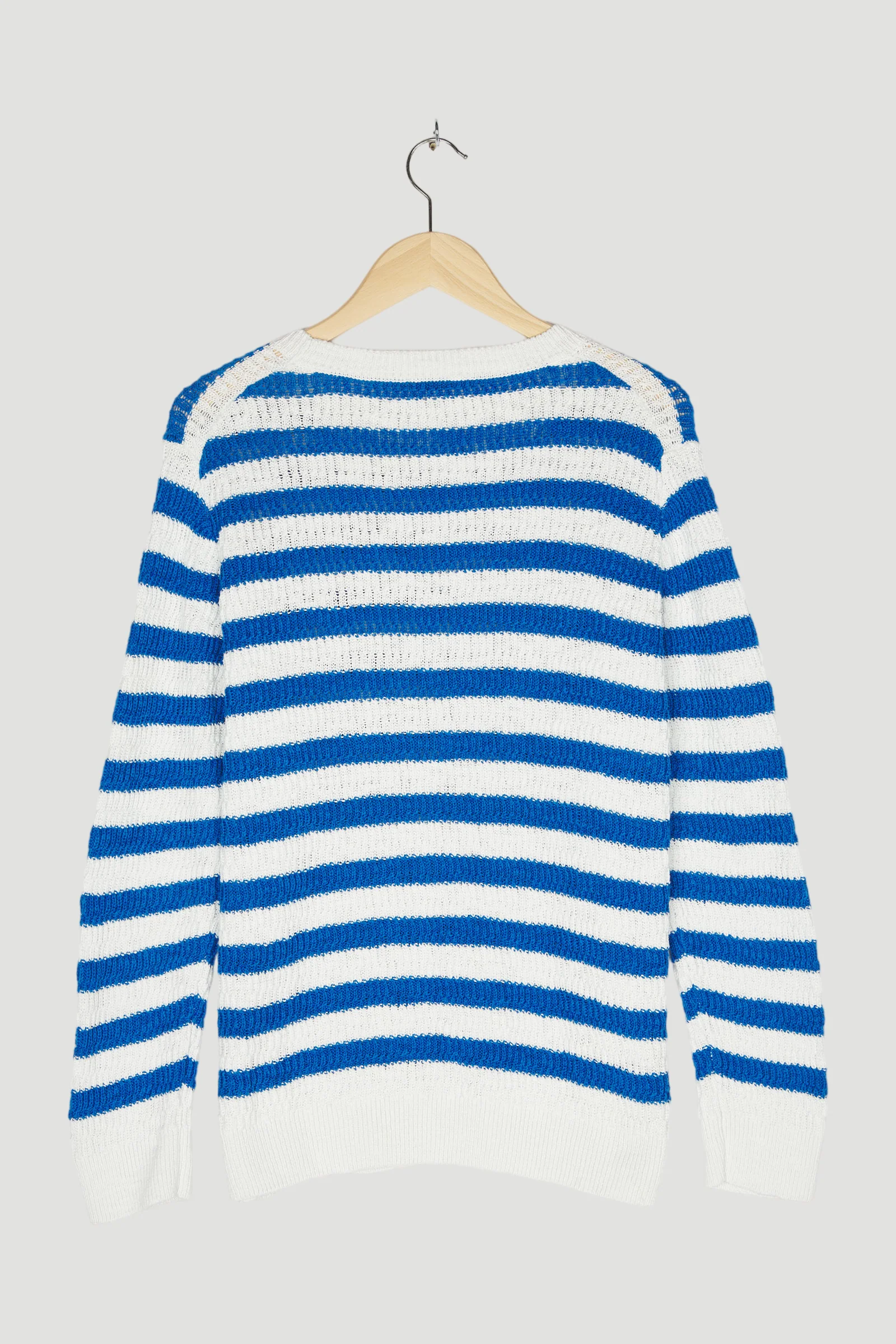 Secondhand Damen Blockstreifen-Pullover aus reiner Bio-Baumwolle - Image 2