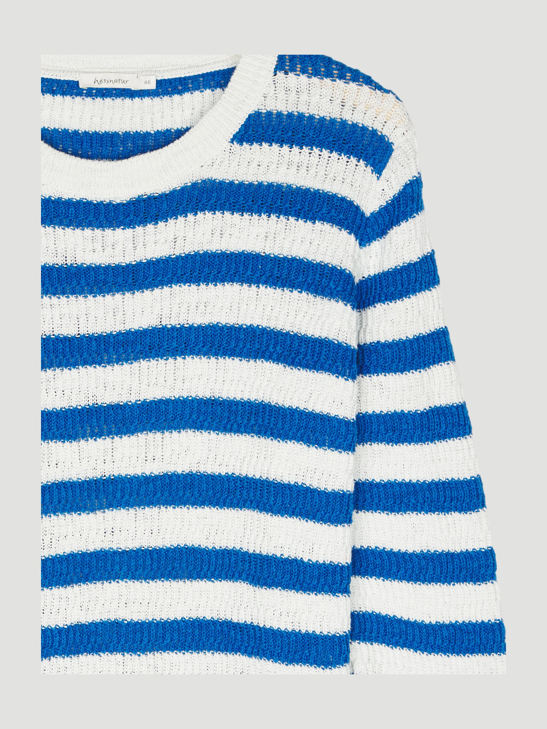 Secondhand Damen Blockstreifen-Pullover aus reiner Bio-Baumwolle - Image 3