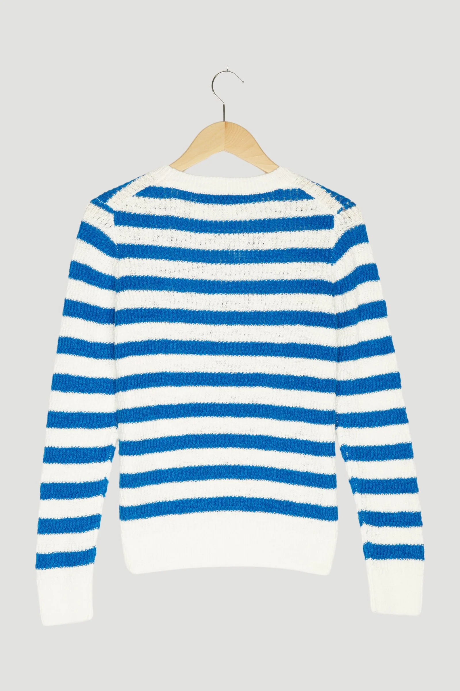 Secondhand Damen Blockstreifen-Pullover aus reiner Bio-Baumwolle - Image 5