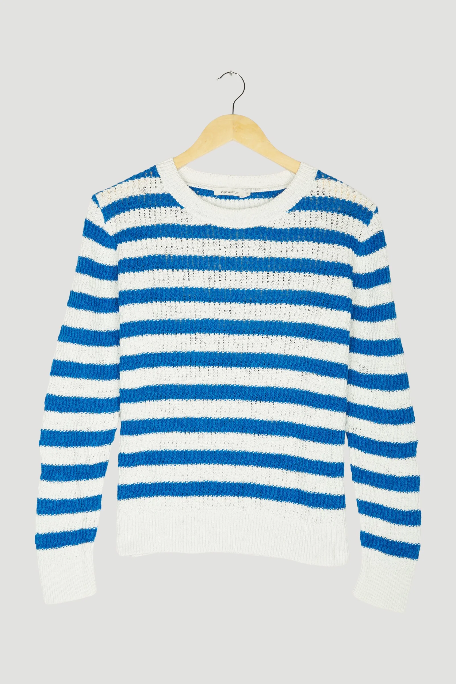 Secondhand Damen Blockstreifen-Pullover aus reiner Bio-Baumwolle - Image 7