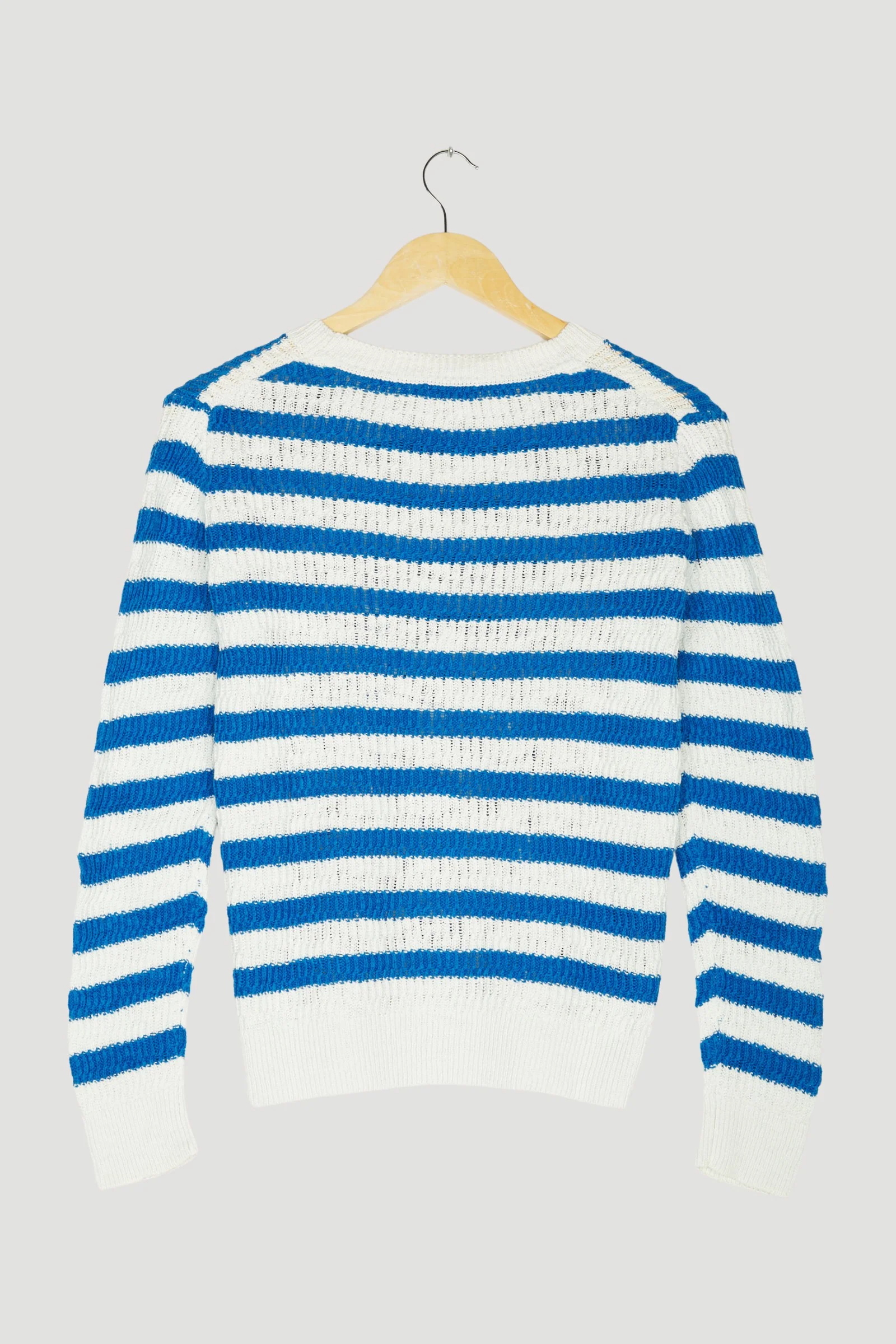 Secondhand Damen Blockstreifen-Pullover aus reiner Bio-Baumwolle - Image 8